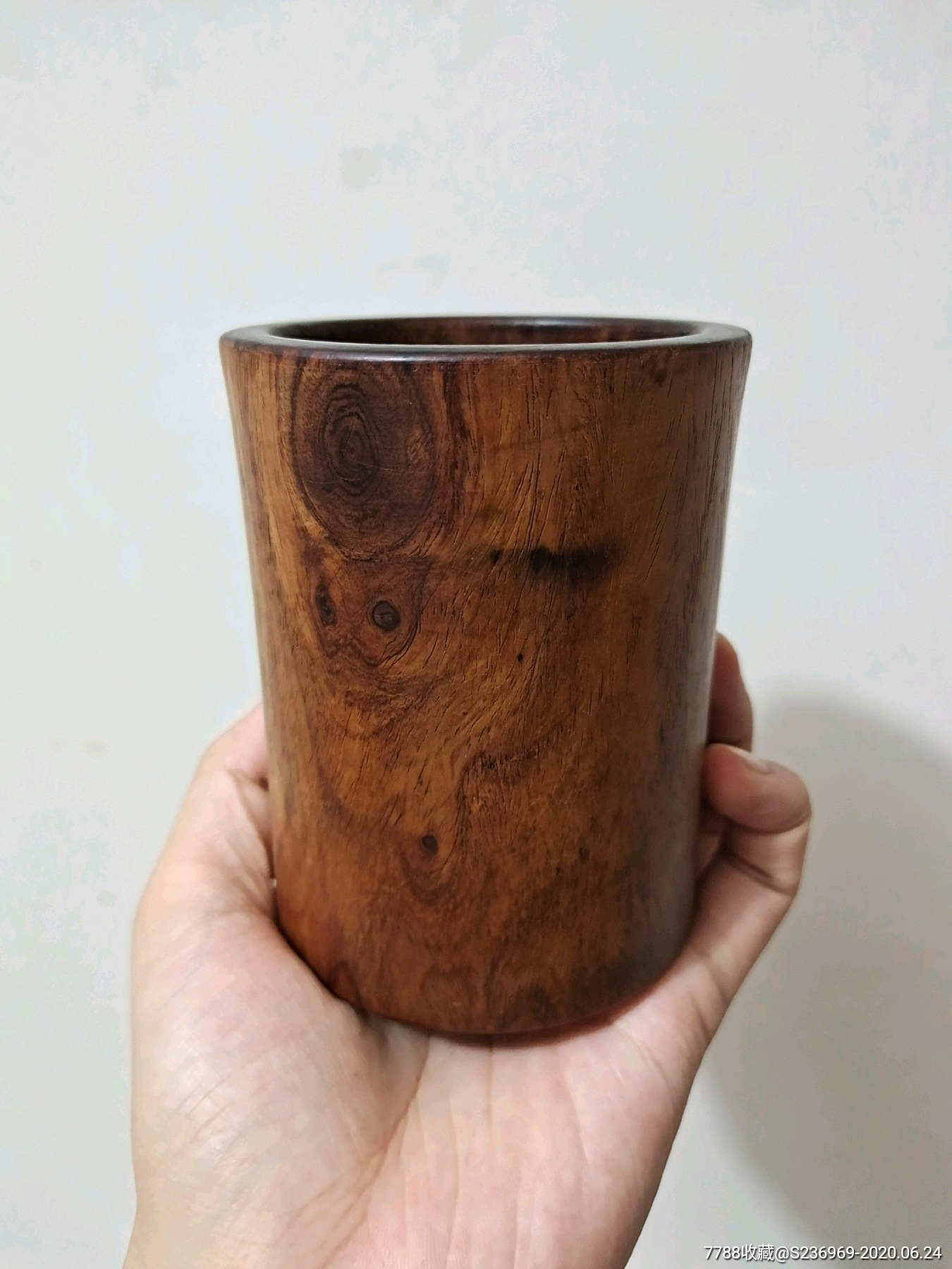 明代案头笔筒黄花梨!包老包料低价勿询