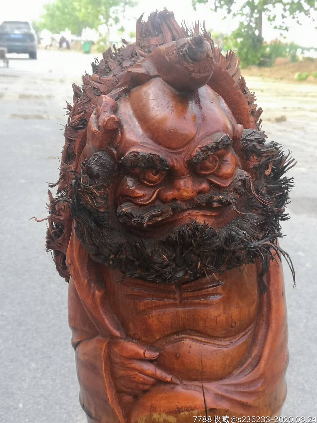 精品竹子根雕人像