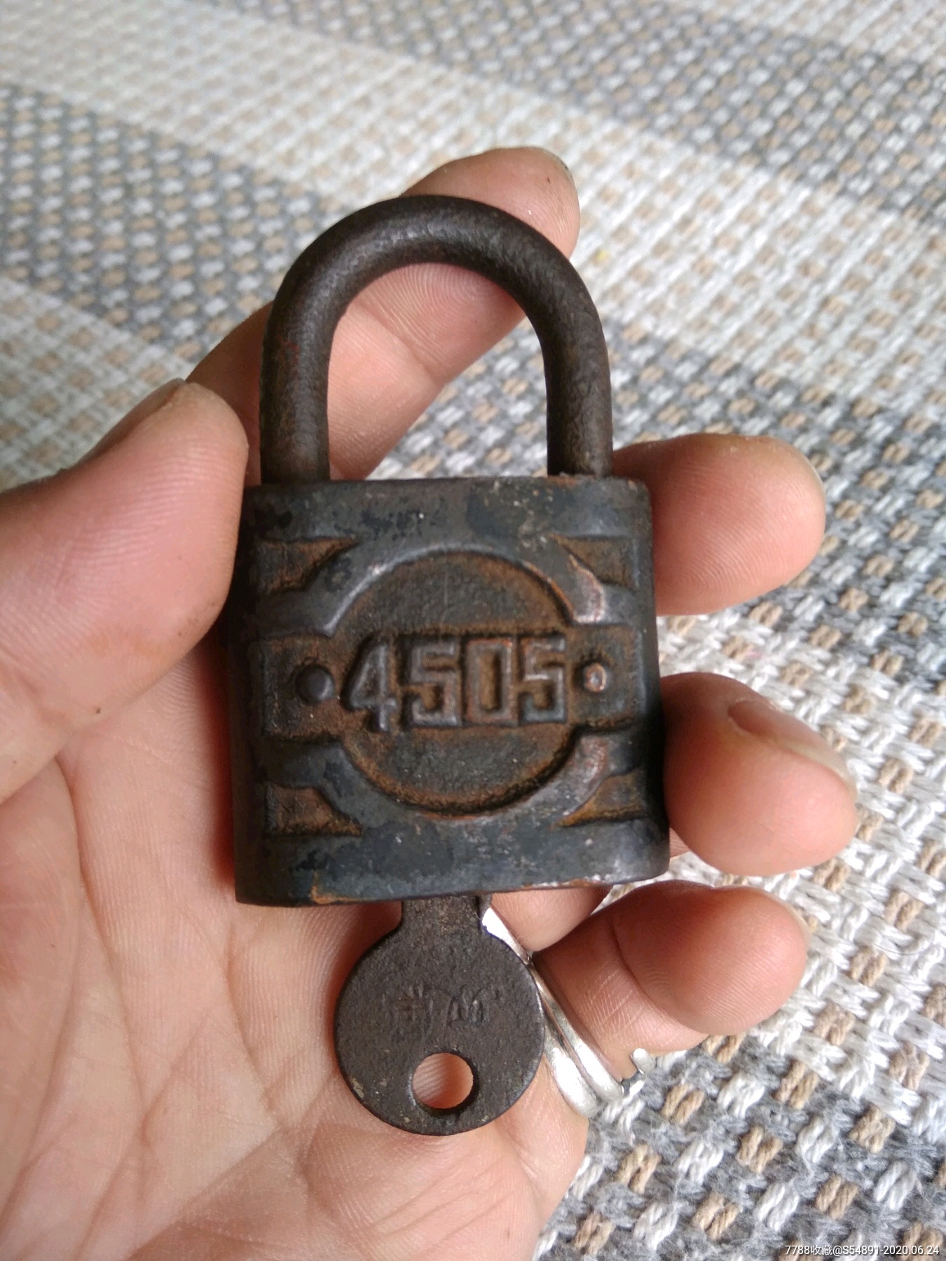 民国双鱼锁_铁锁/铁钥匙【百年老汤老铺】_第1张_7788瓷器