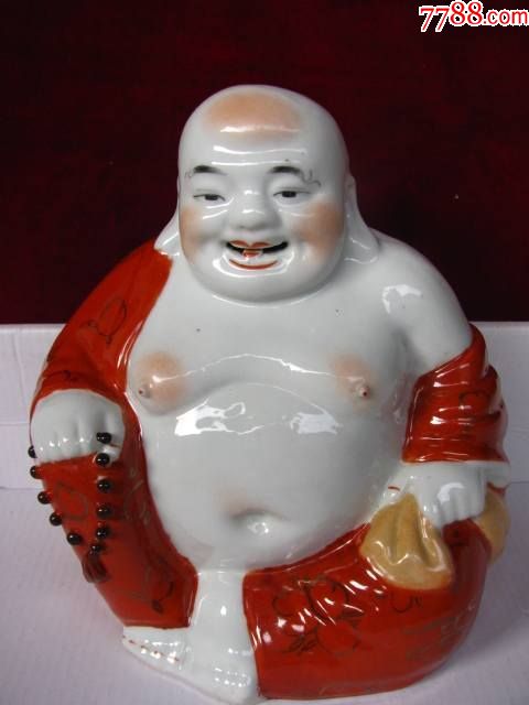 民国福建会馆:矾红彩弥勒佛