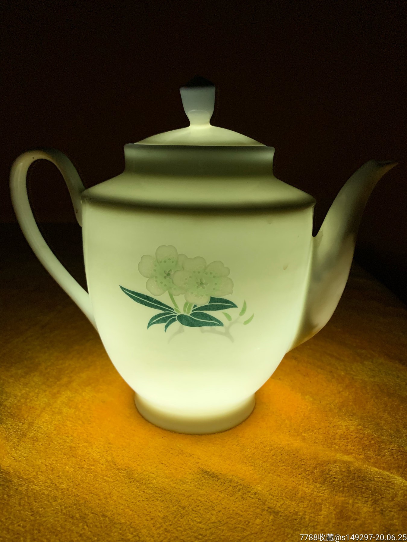 醴陵六七十年代手绘梨花茶壶_彩绘瓷/彩瓷_第4张_7788瓷器
