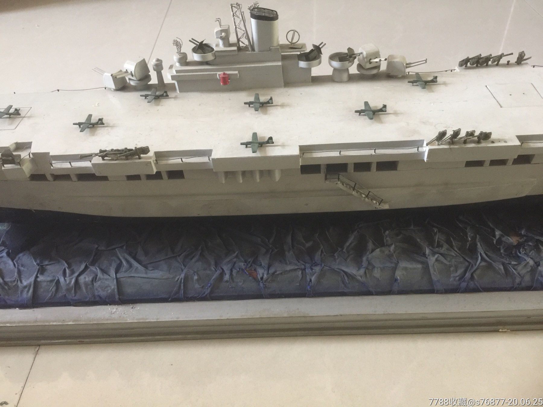 二戰時期服役的航空母艦模型,航母模型,懷舊軍艦模型,製作於上世紀