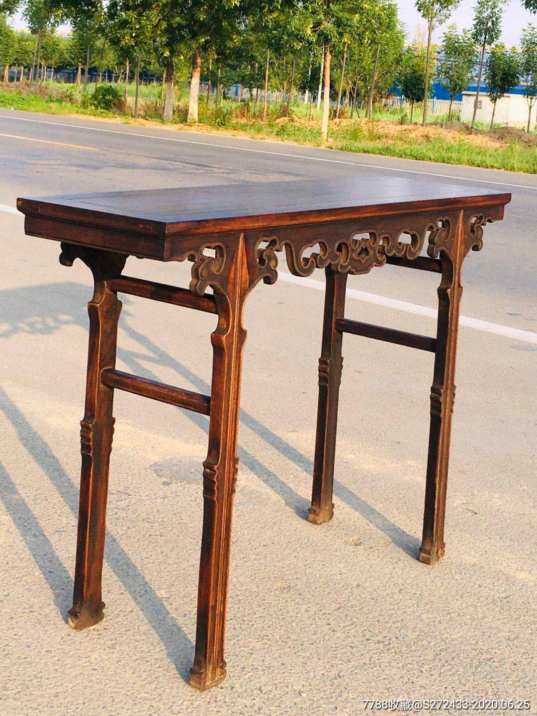 民国花梨木画案,双面工,全品无松动