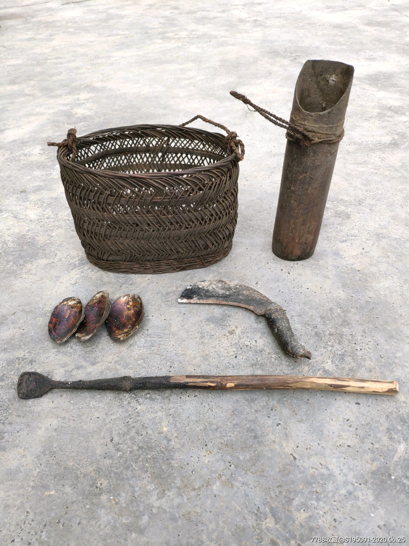 老割漆工具一套民俗老物件