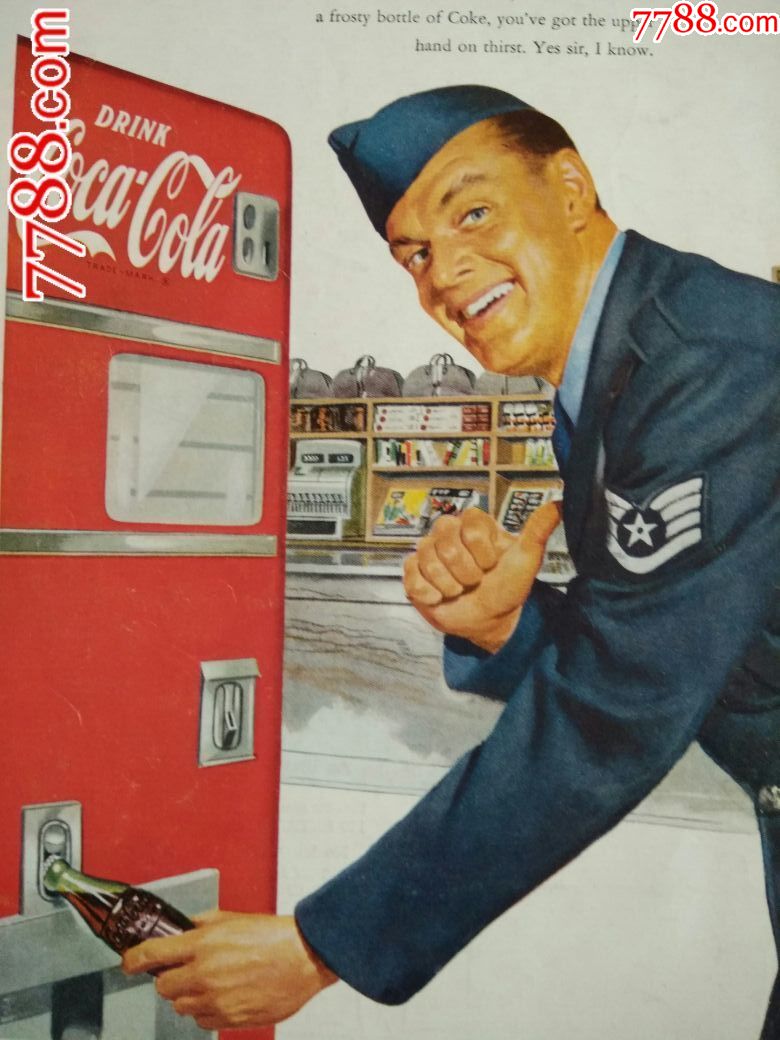 美国50年代"可口可乐"广告1枚