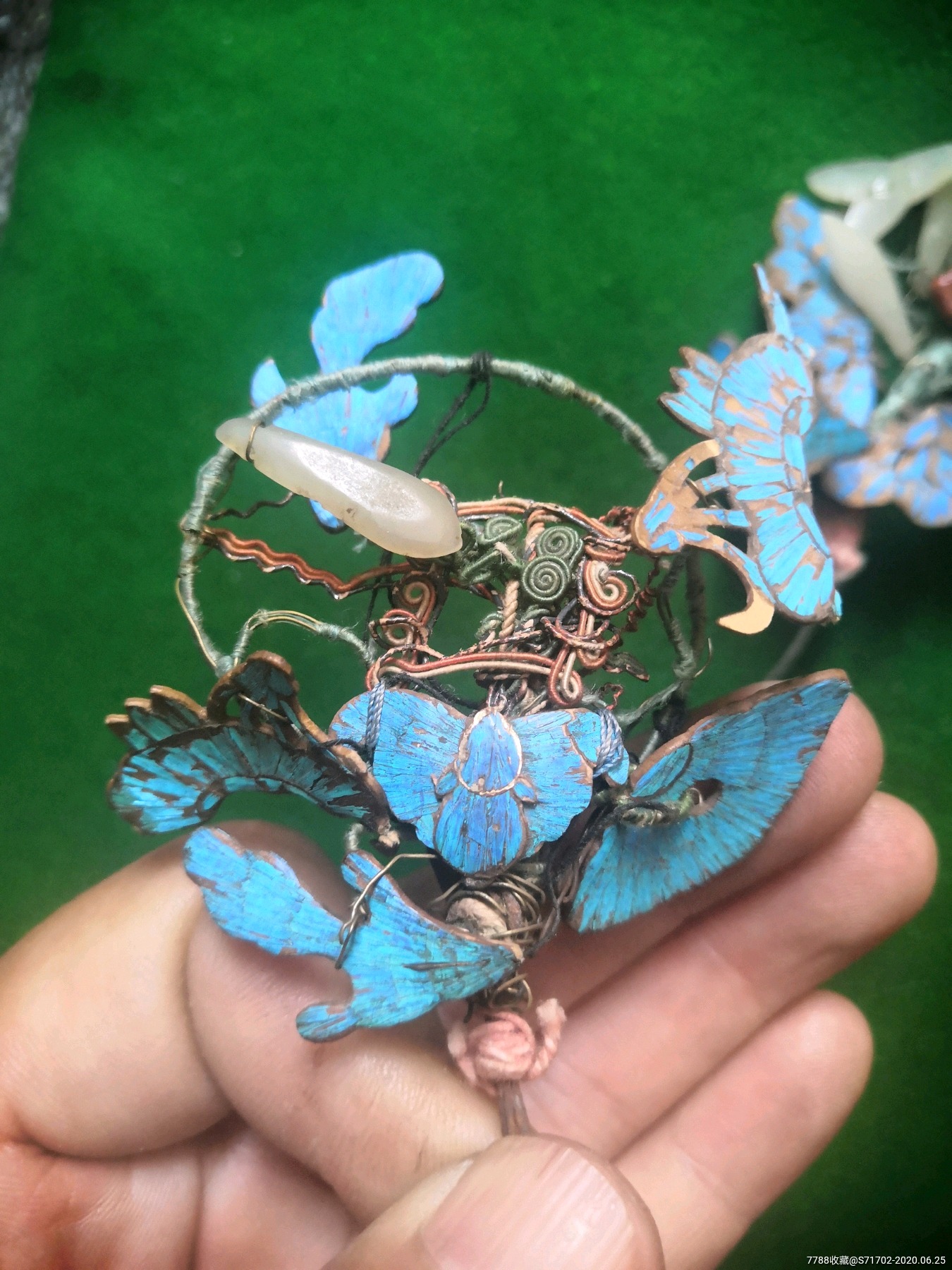 清代多宝簪子一对