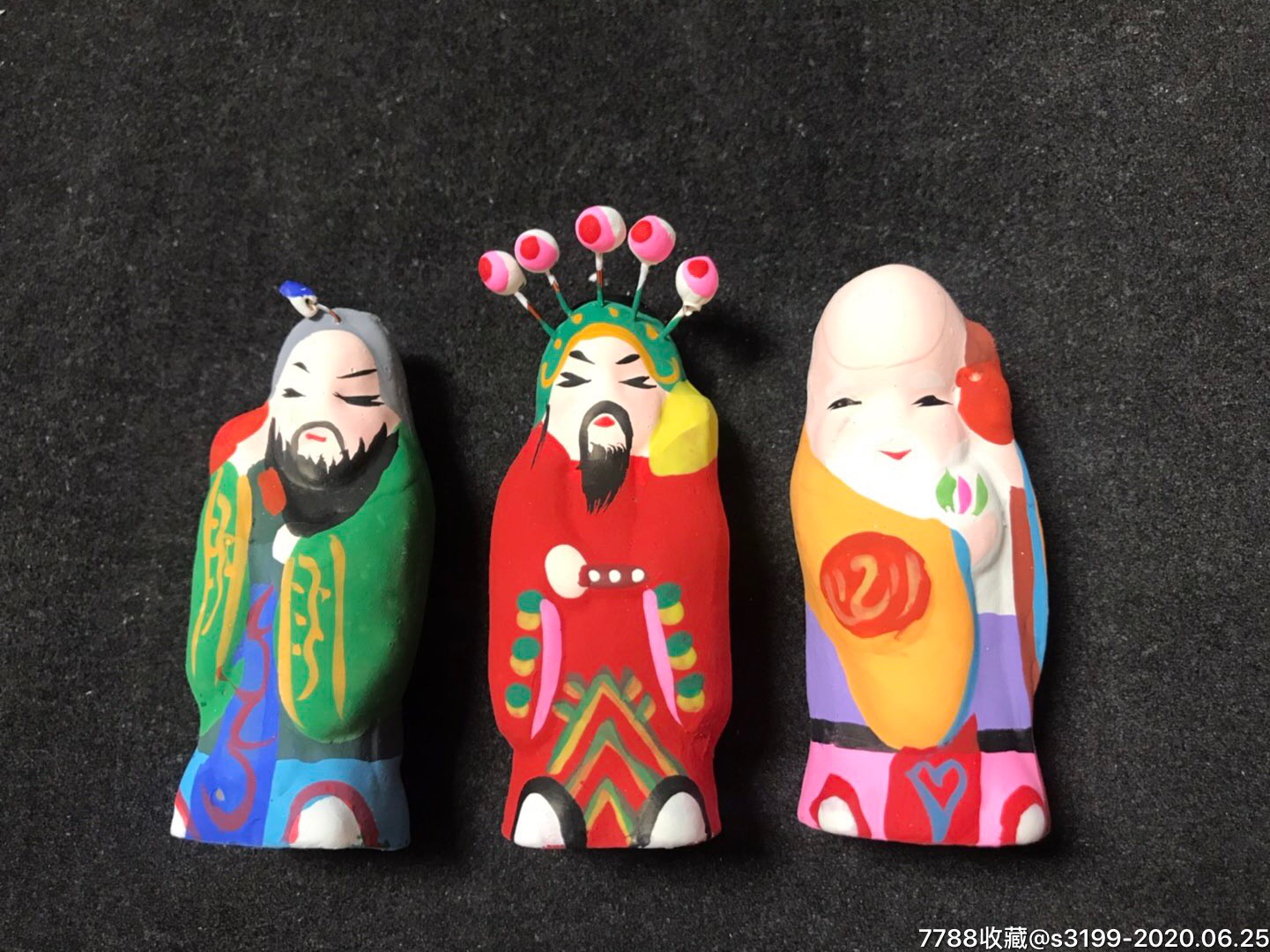 怀旧款福禄寿彩泥娃娃