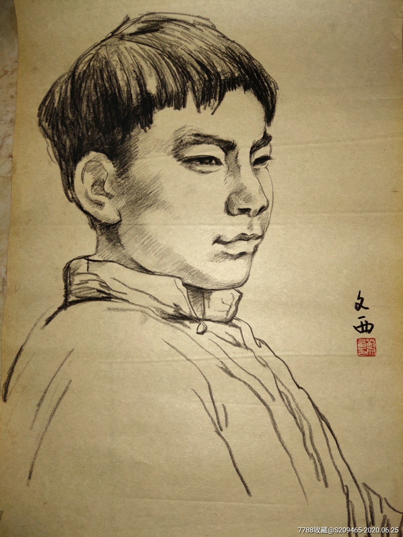 刘文西十二幅炭笔画