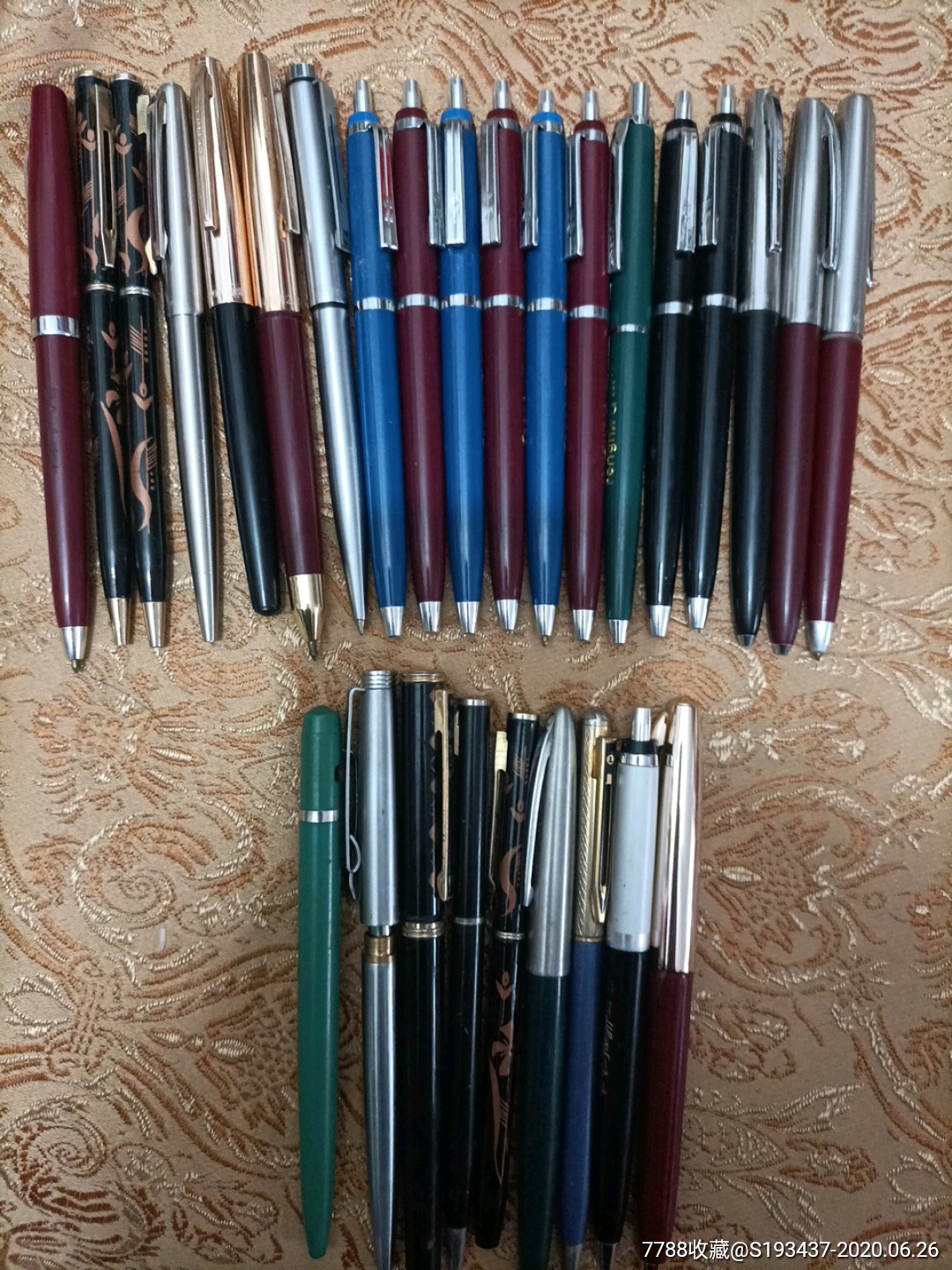 好品相老式学生文具学习用具财会办公28支丰华英雄永生等圆珠笔