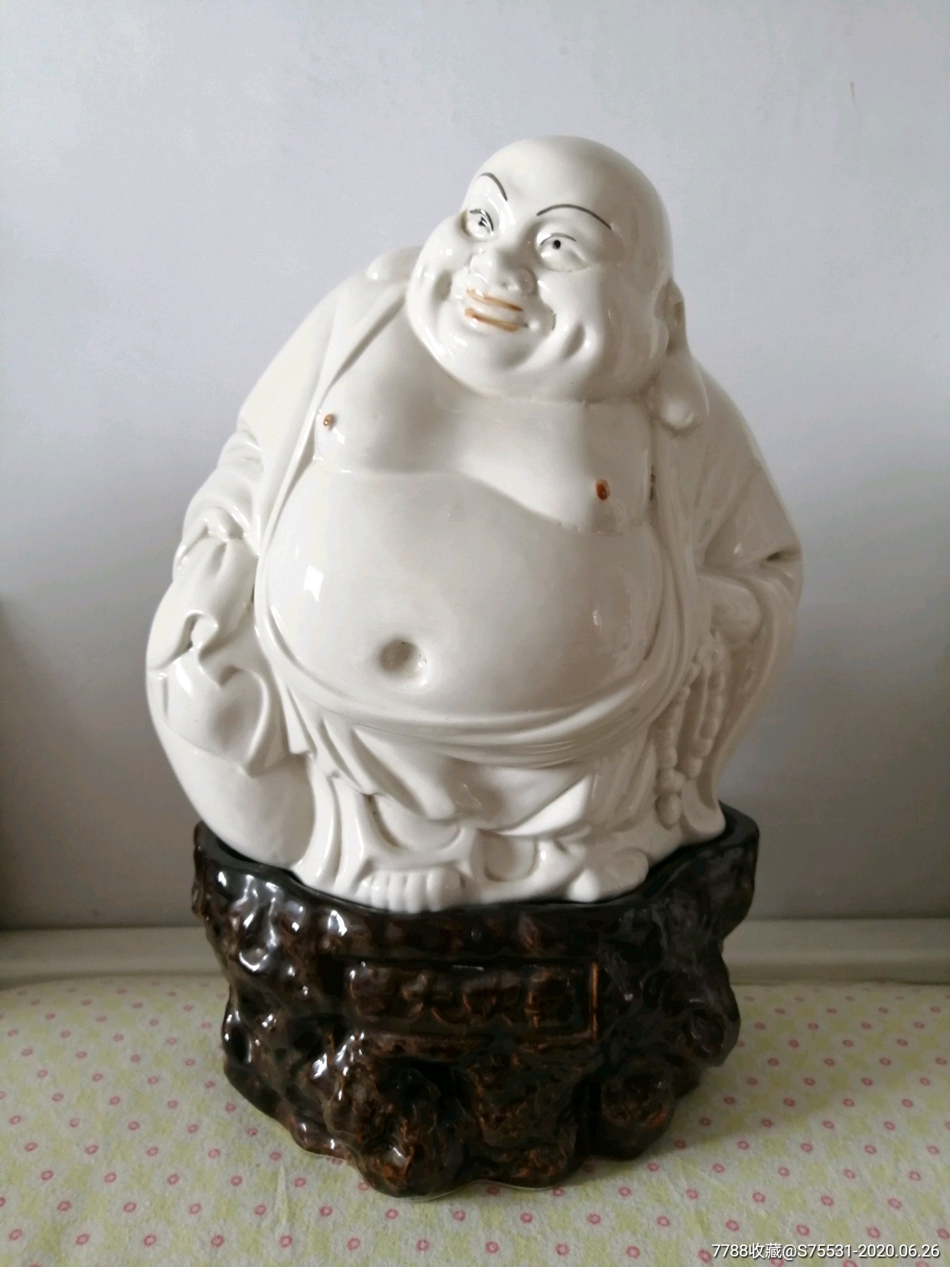 弥勒佛摆件_单色白瓷_第1张_7788瓷器