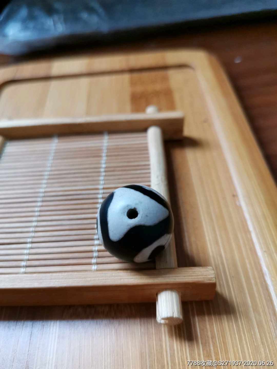 至臻至纯清晚期藏区收藏三眼藏药天珠