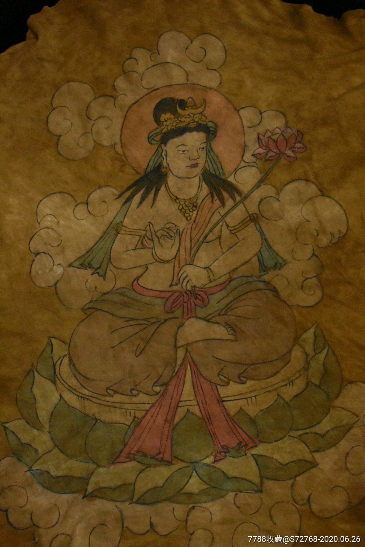 懂行捡漏稀少独特羊皮画