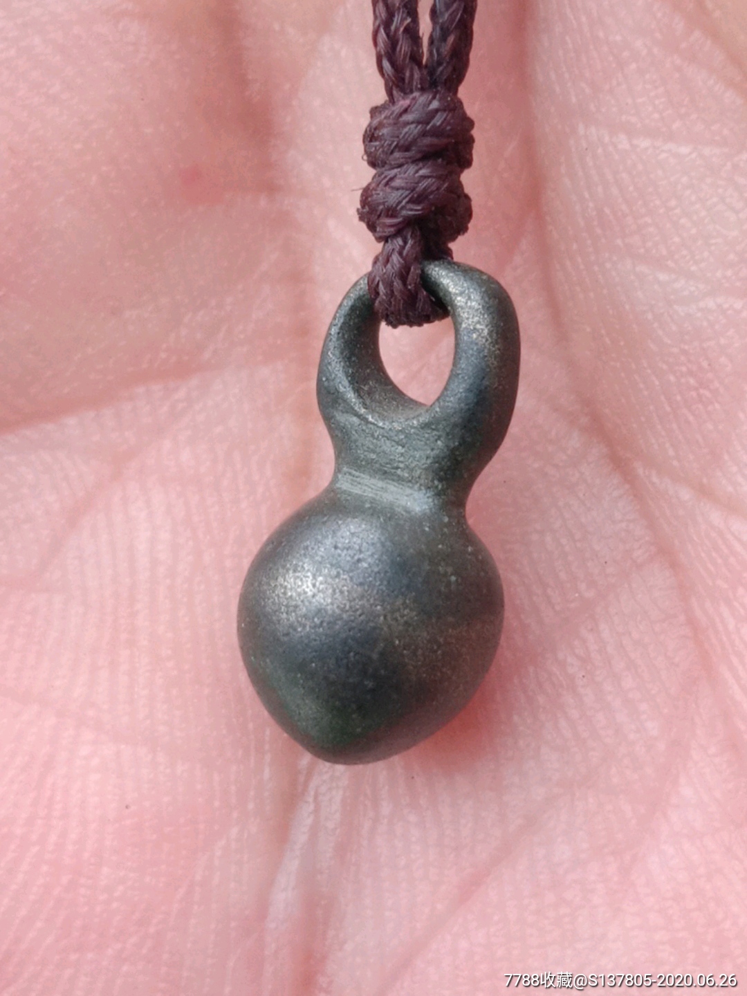 辽代青铜吊坠青铜扣辽金宋青铜吊坠鸡心坠