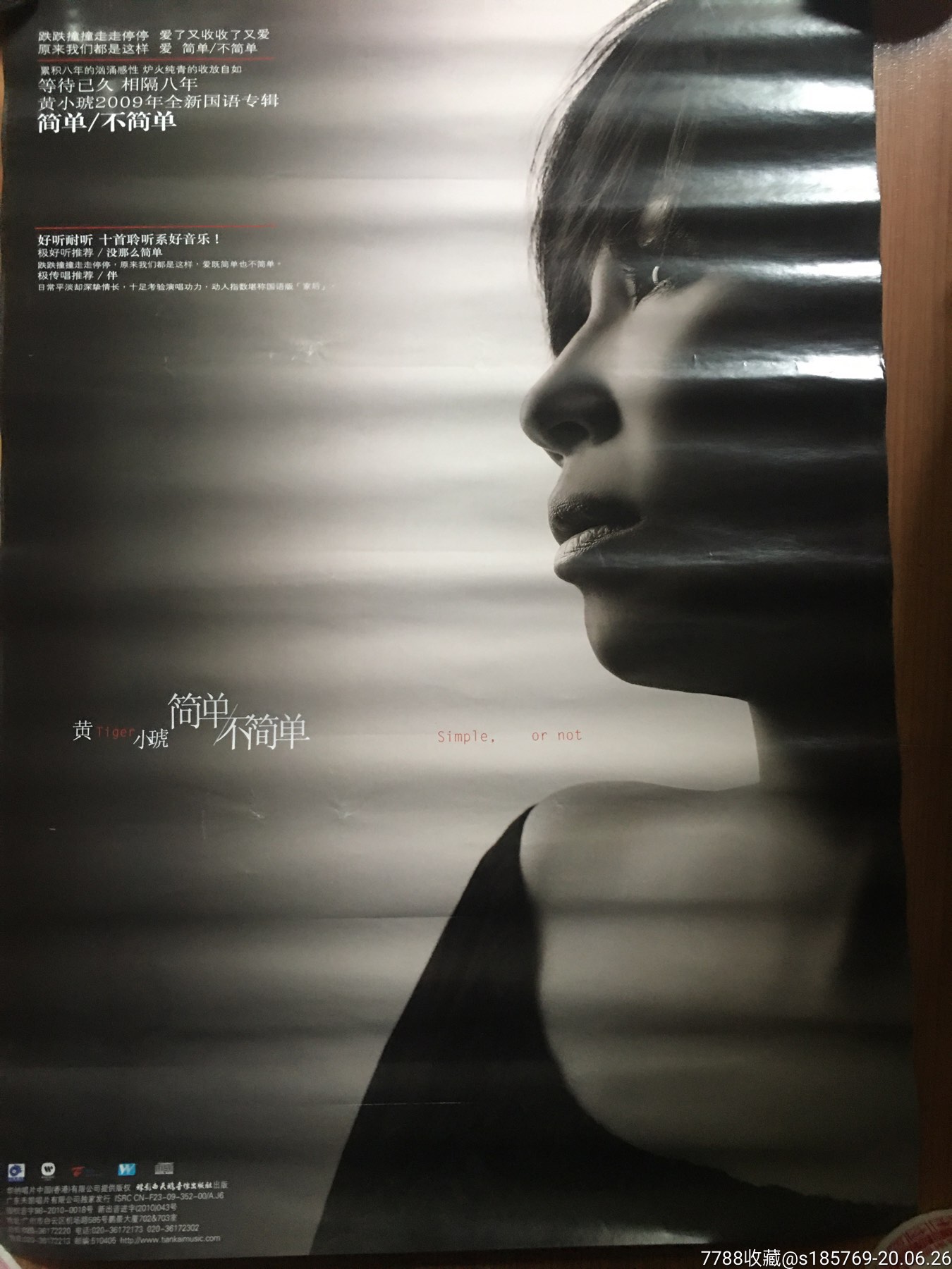 黄小琥(简单不简单)专辑宣传海报