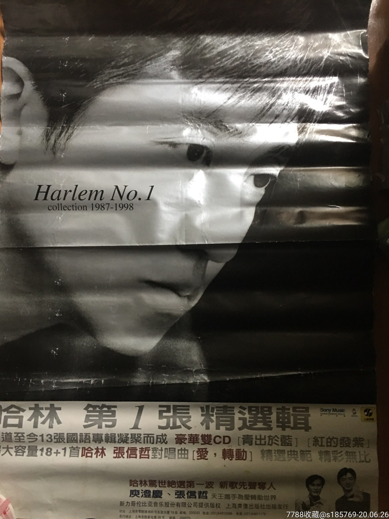 哈林庾澄庆第一张精选专辑唱片宣传海报