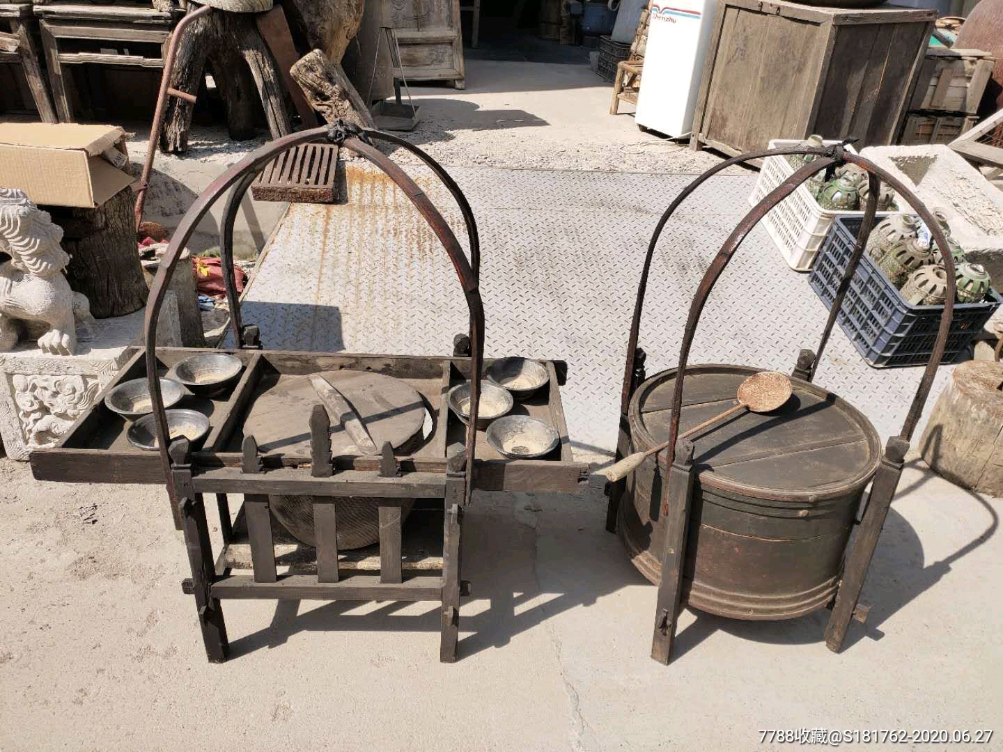 清代卖烧饼豆花挑子