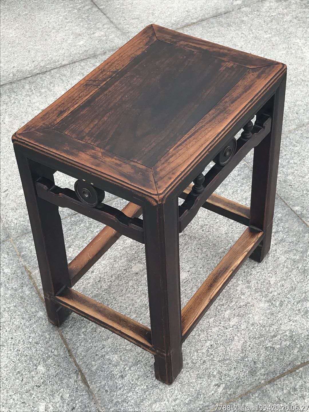 凳,4个一套.黄榉木,一流品相,完美漂亮,包浆厚重,稳定秀气!