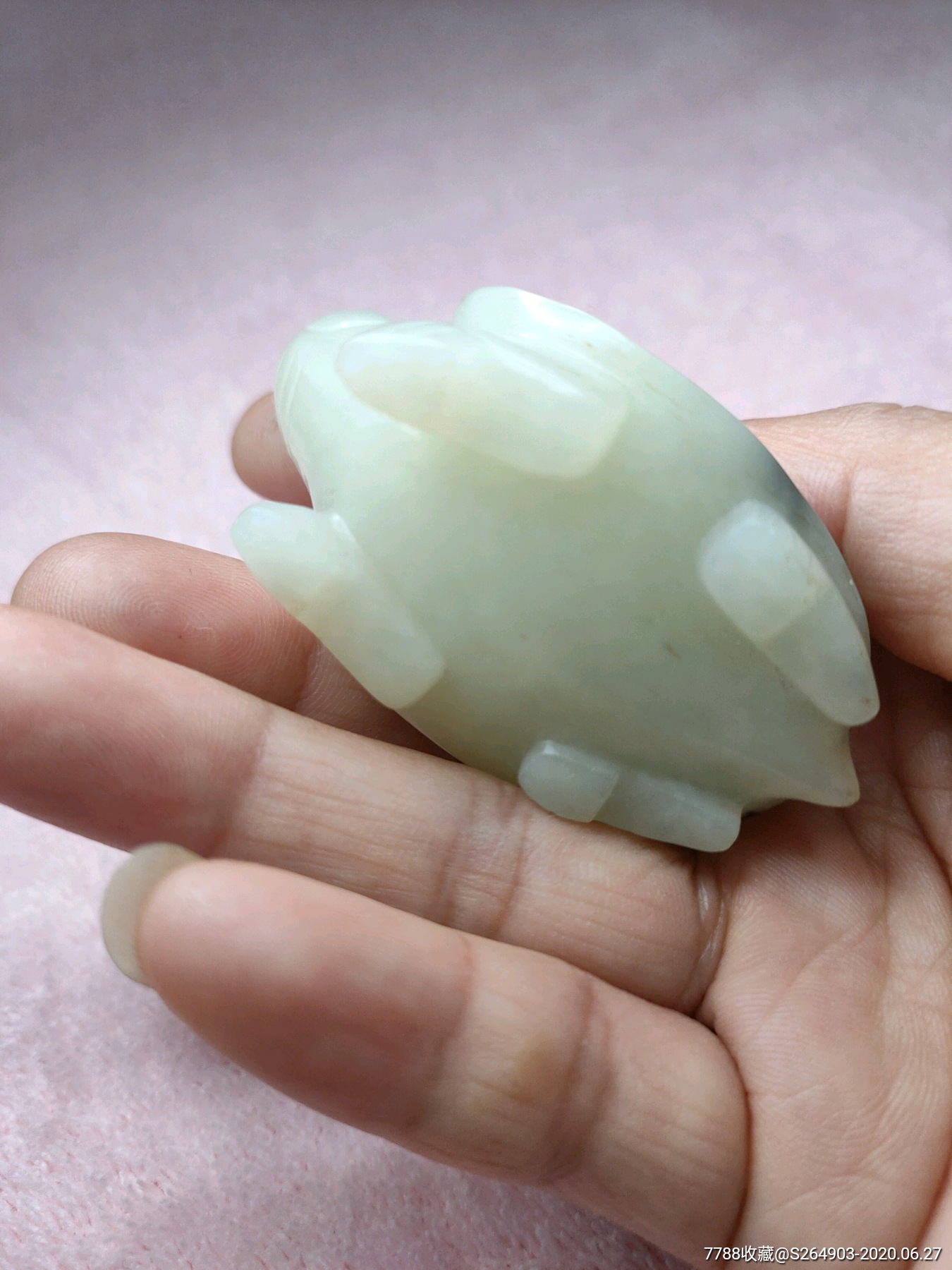 老店旧藏和田玉双龟手把件