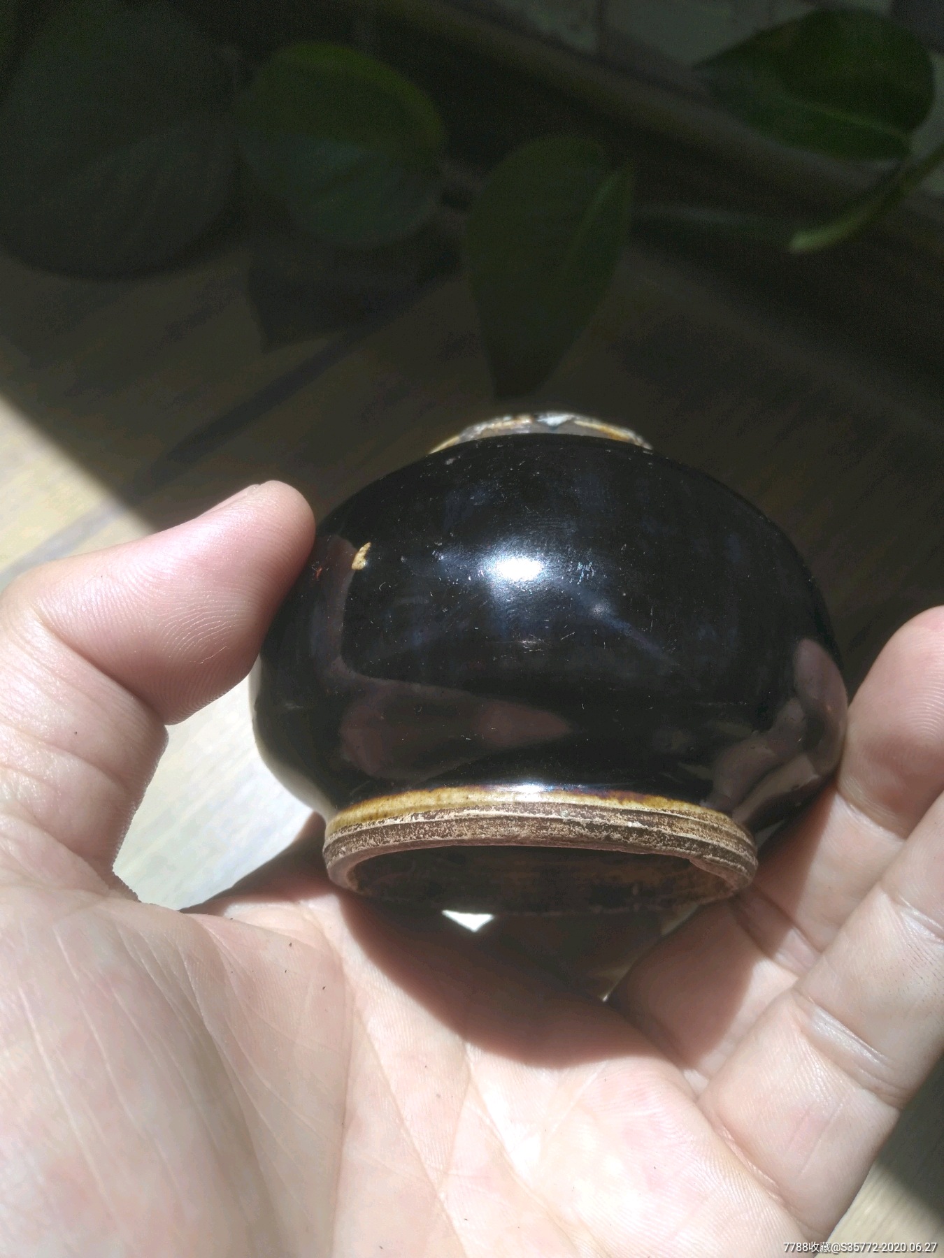 明代文房水盂,器形优美-黑瓷/天目瓷-7788瓷器