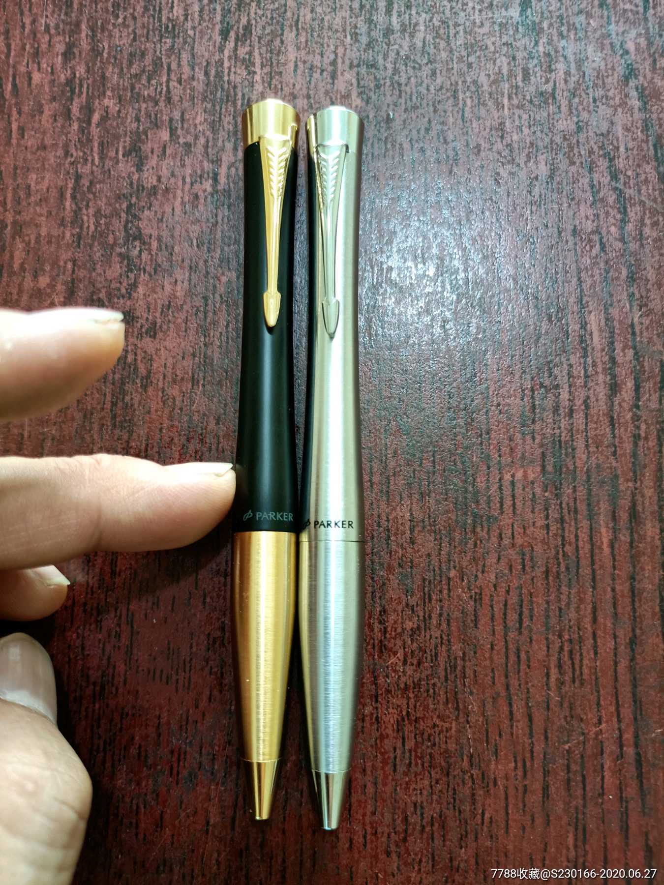 广东产派克铜圆珠笔两支