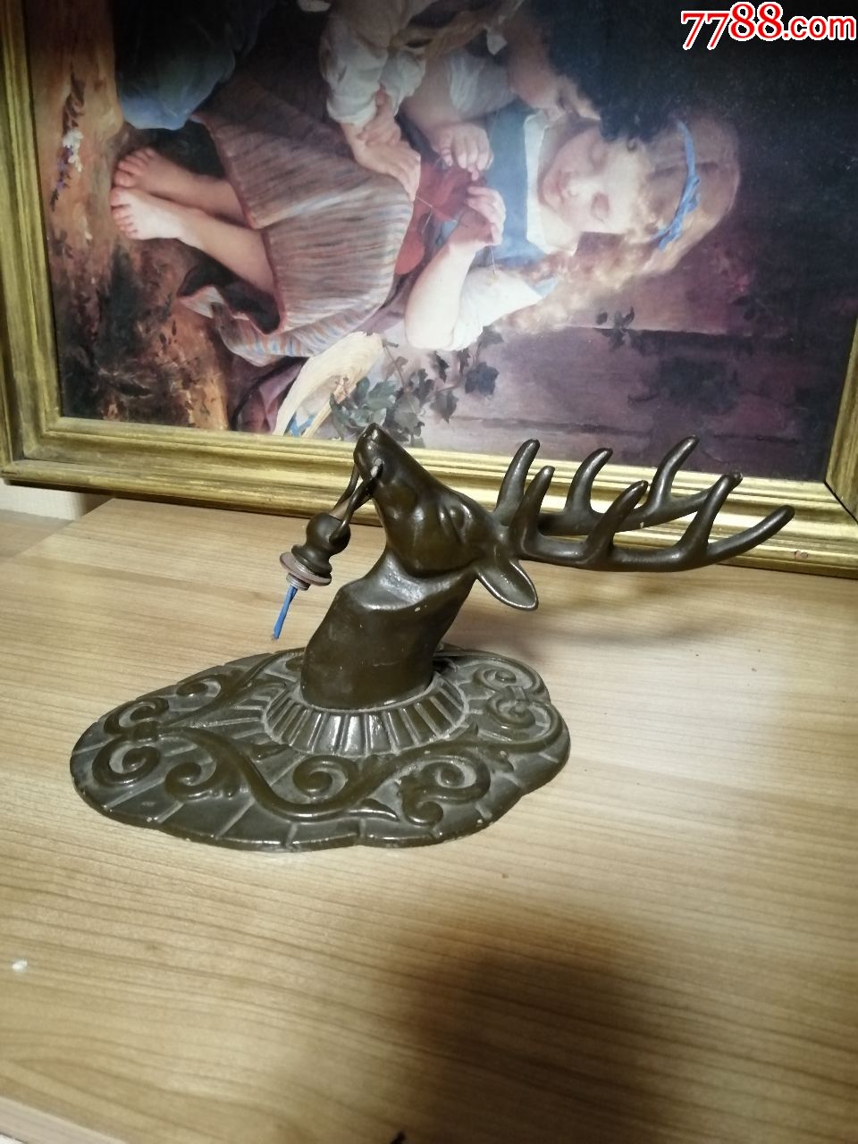 苏联鹿头金属壁灯