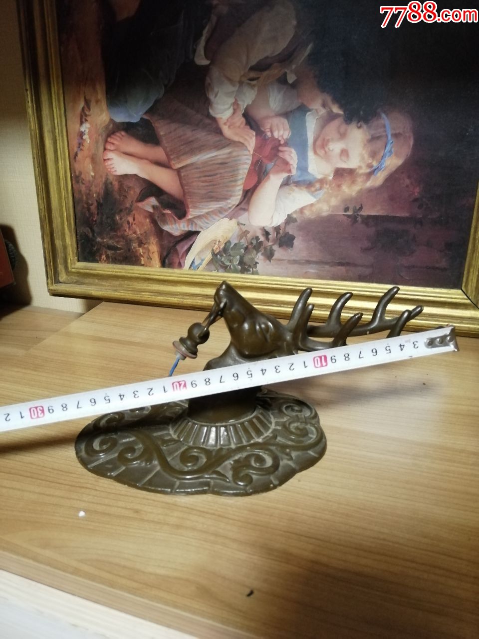 苏联鹿头金属壁灯