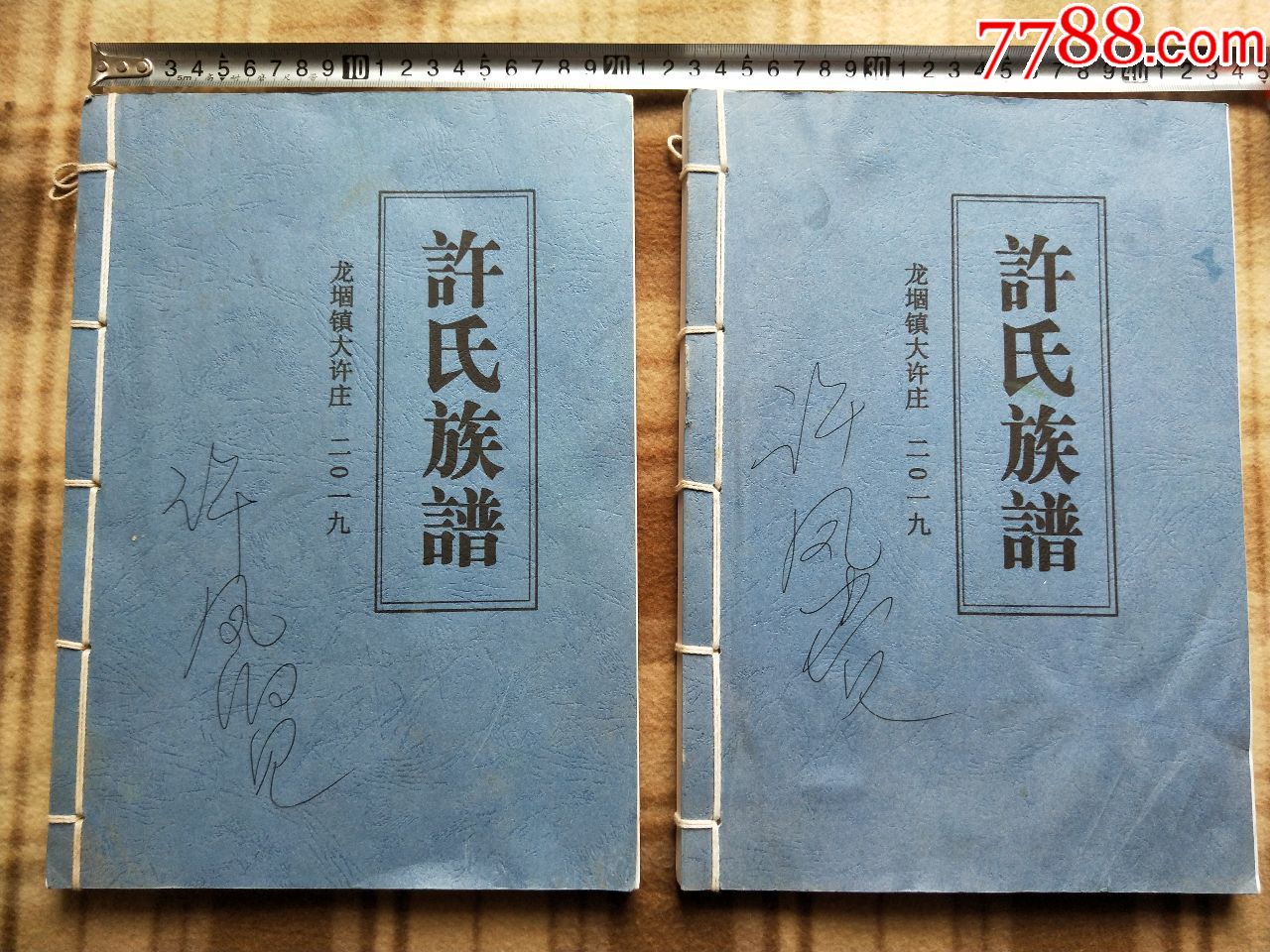 a10328许氏族谱2本合售山东菏泽地方族谱