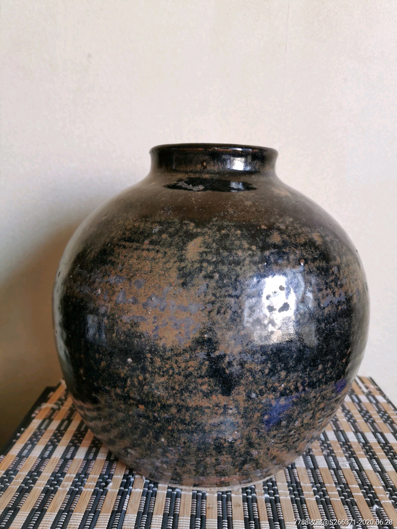 黑釉窑变铁绣斑罐-价格:298元-se73955967-黑瓷/天目瓷-零售-7788收藏