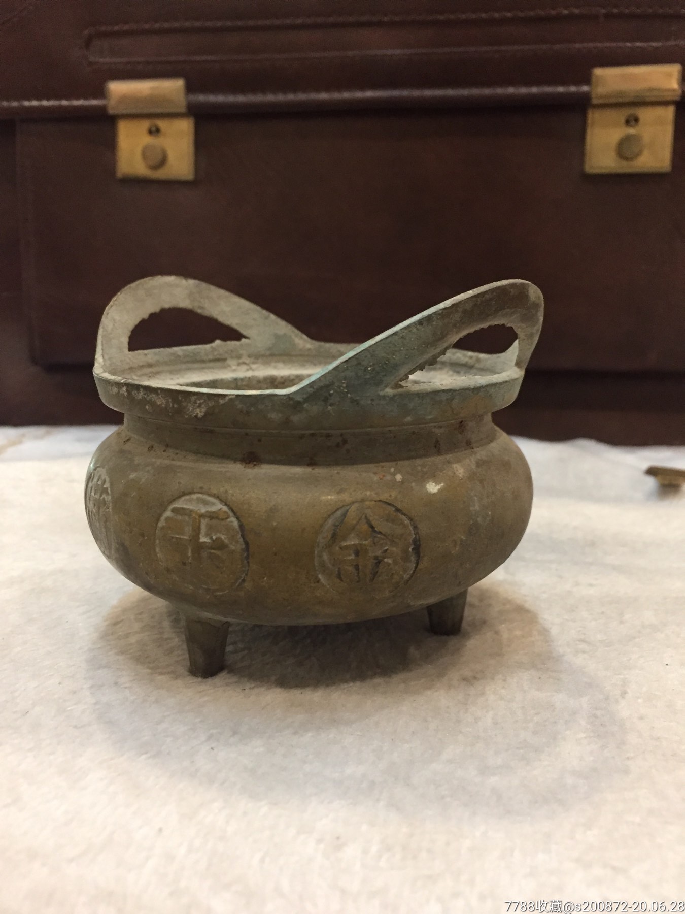 金玉满堂铜香炉,铜炉,铜香炉,民国,黄铜_第3张_7788铜炉收藏