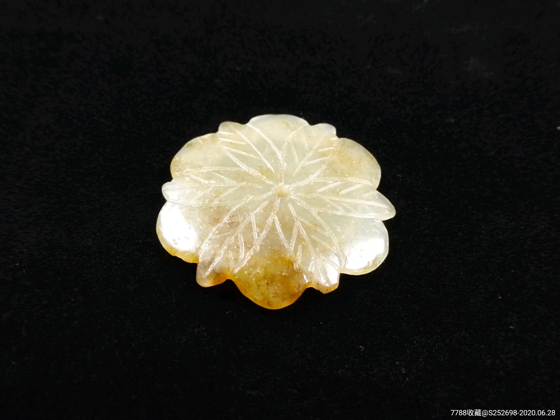 清代和田玉帽花新疆和田玉古玉老玉明清玉器包老保真