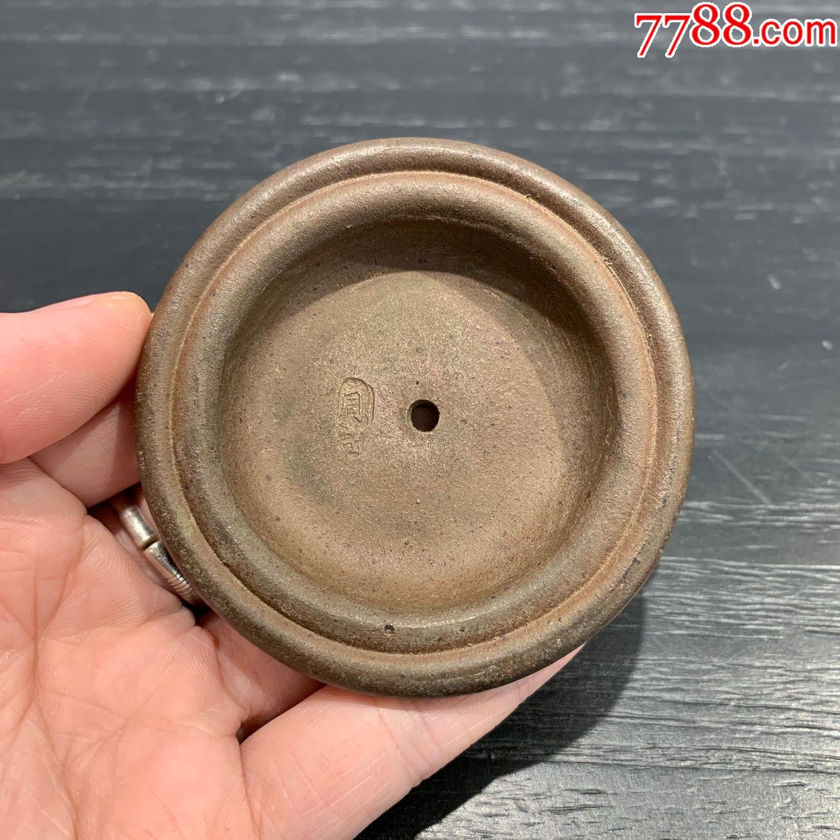 清代周记款宜兴紫砂壶盖子-紫砂壶-7788收藏__收藏热线