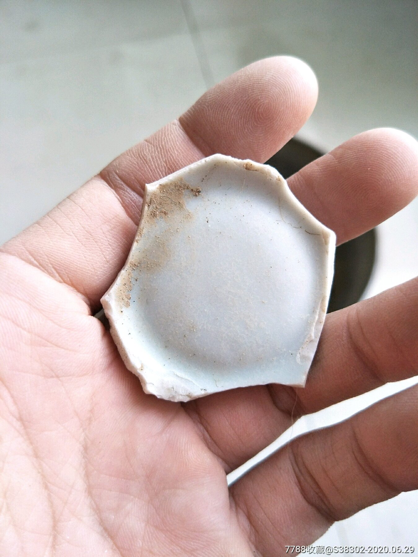 明清时期古瓷片一枚临清运河古玩店万枚瓷片标本馆