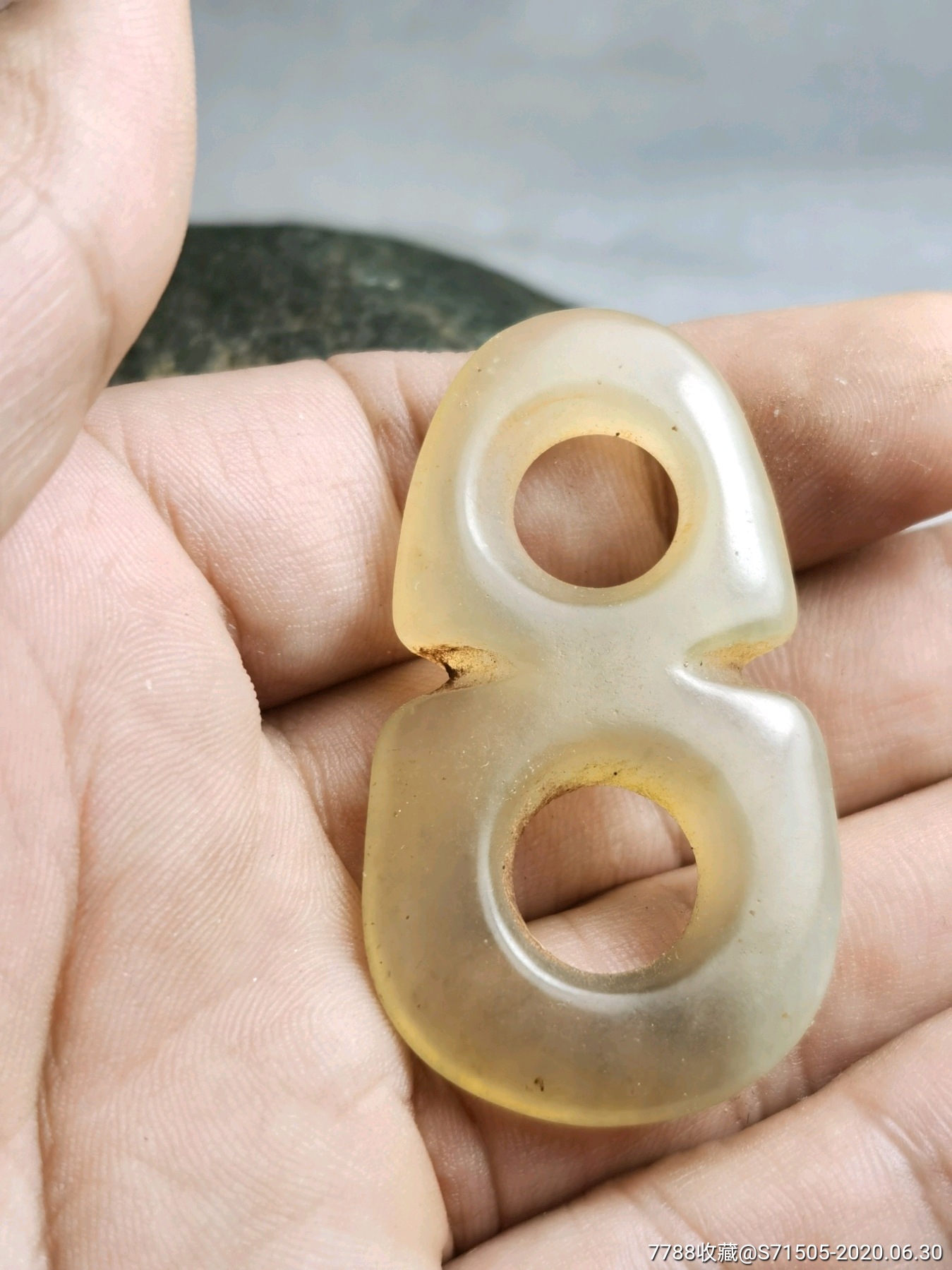 红山文化老玉双联壁,,玉质好,包浆沁色入骨,,,高古玉器红山玉器红山