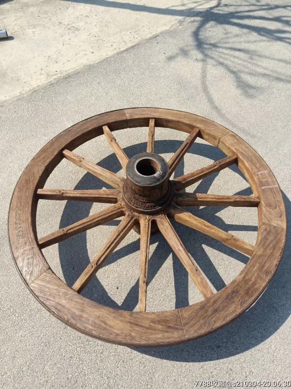 老的轿车轱辘木质柚木直径120
