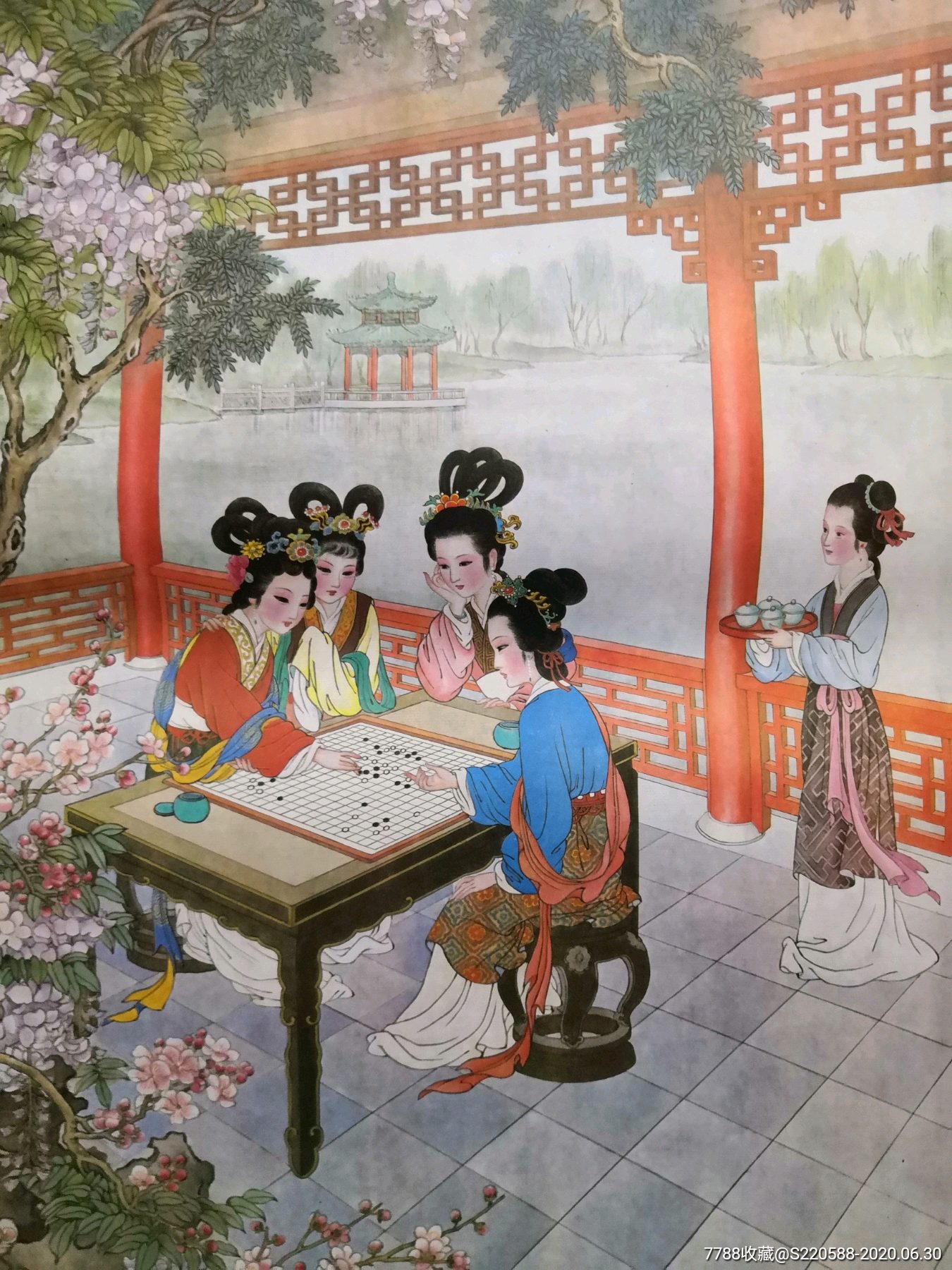 古代仕女—弈棋