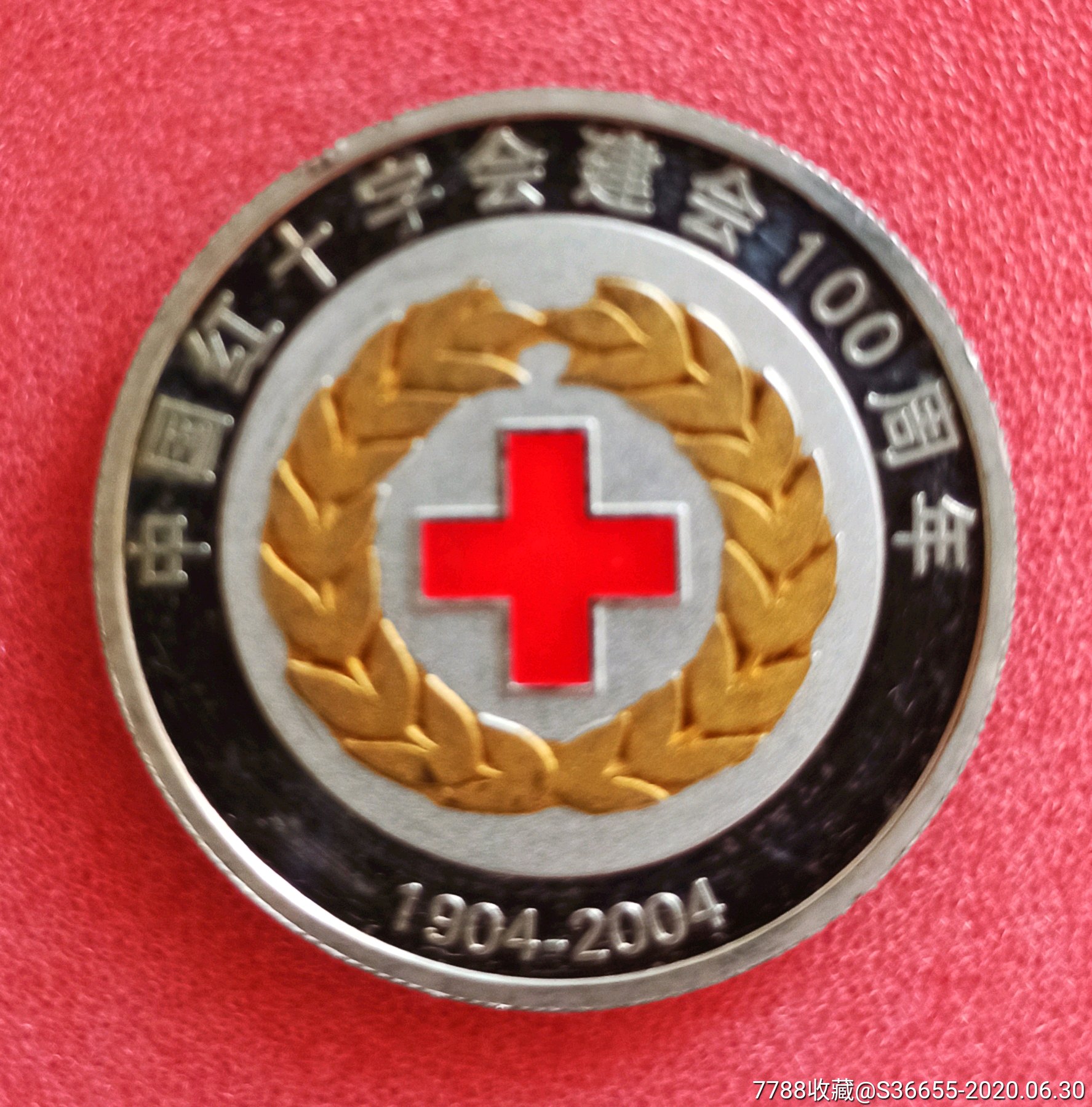 中国红十字会建会100周年纪念章