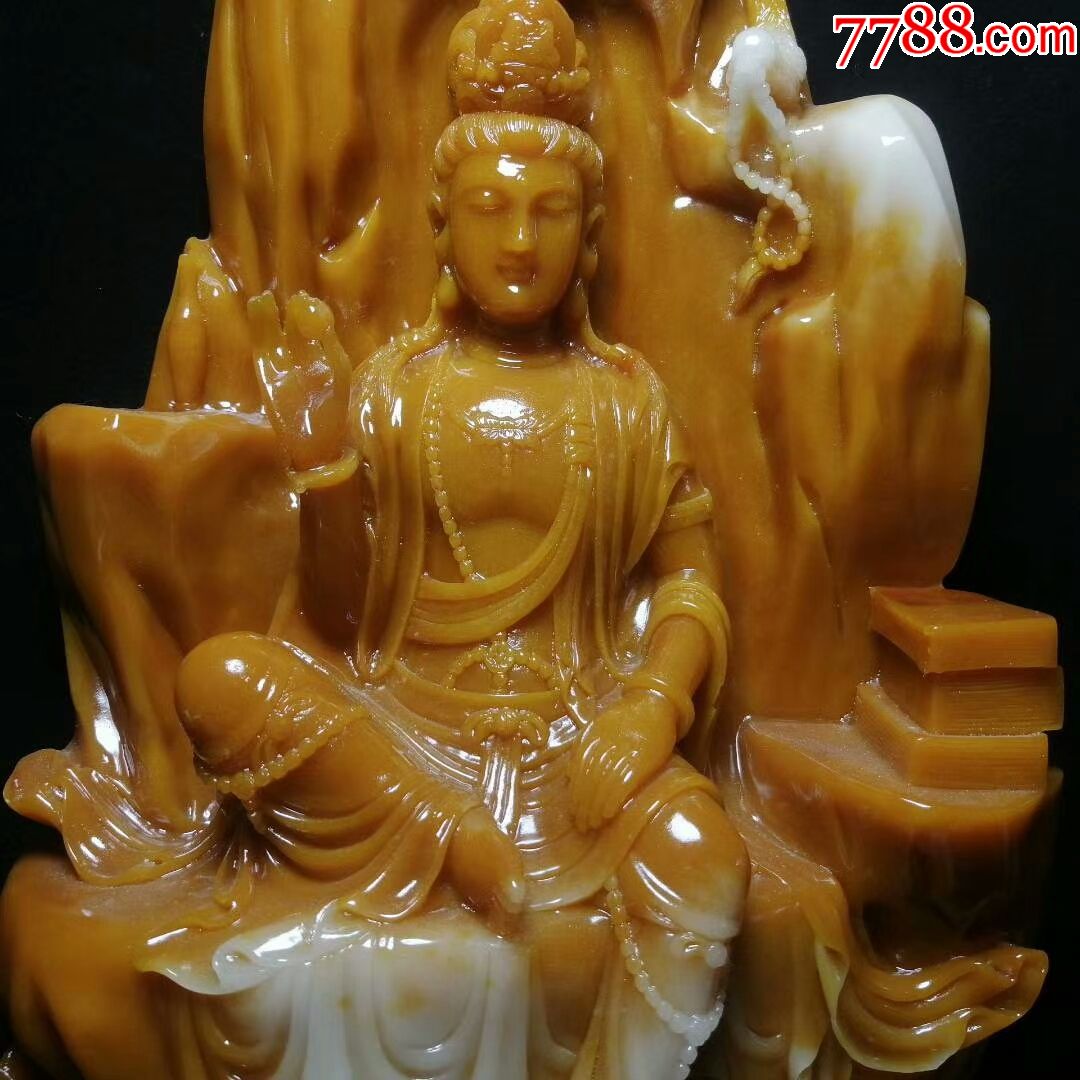 寿山石观音摆件尺寸45x30x14