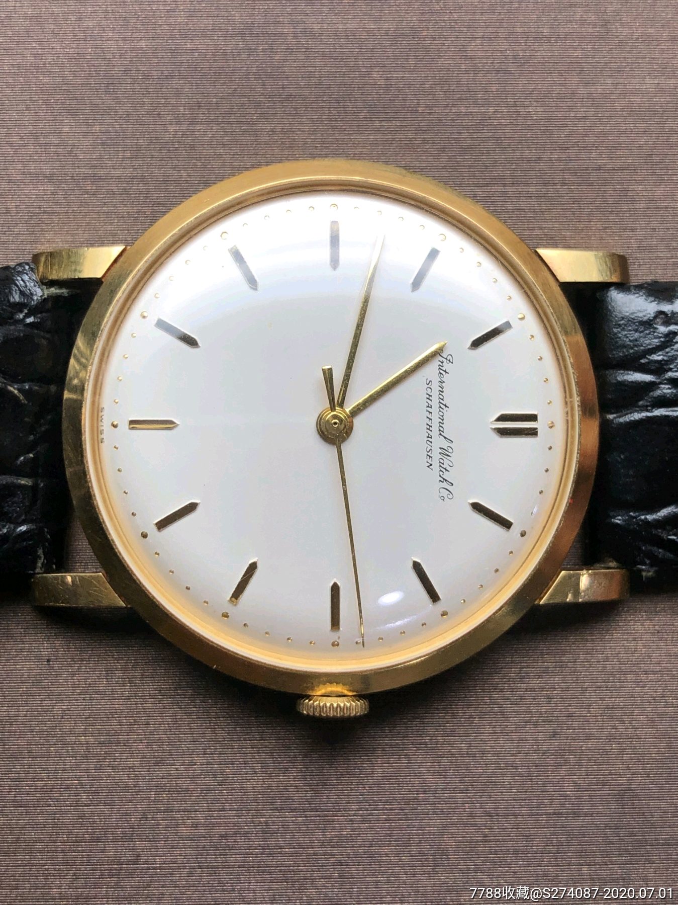 老款18k金万国手动机械男表_手表/腕表_第1张_7788钟表收藏