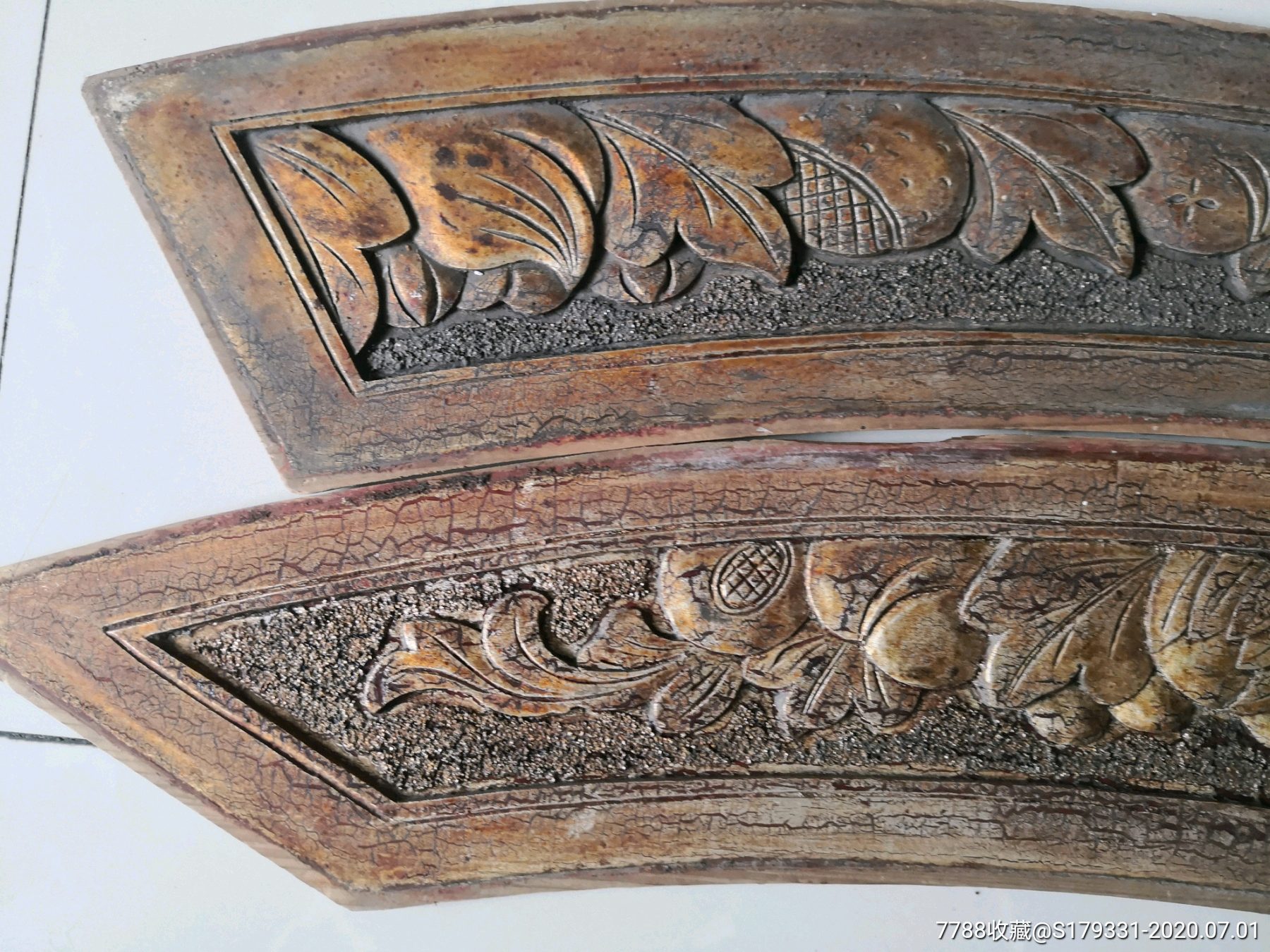 民国木雕花板一对包老