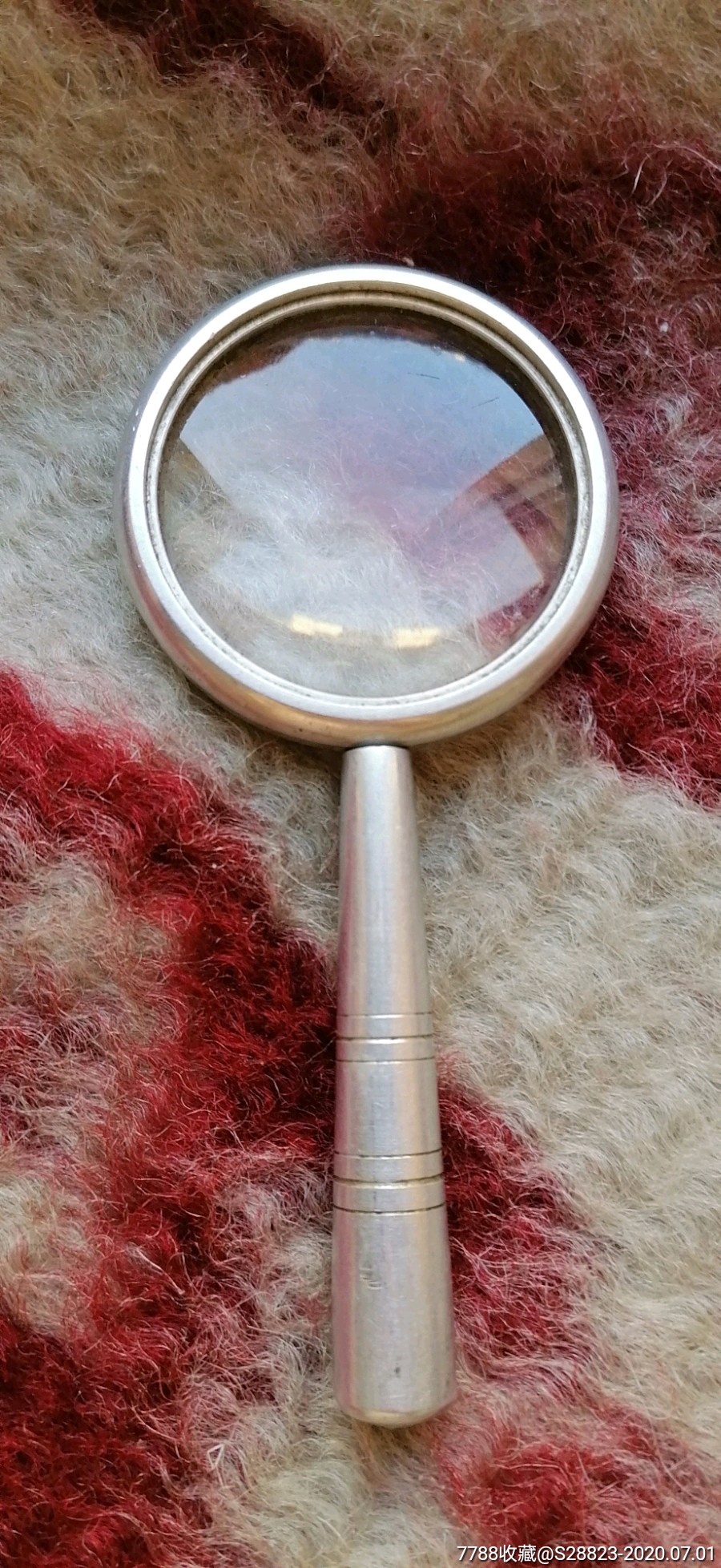 古旧外国银质放大镜