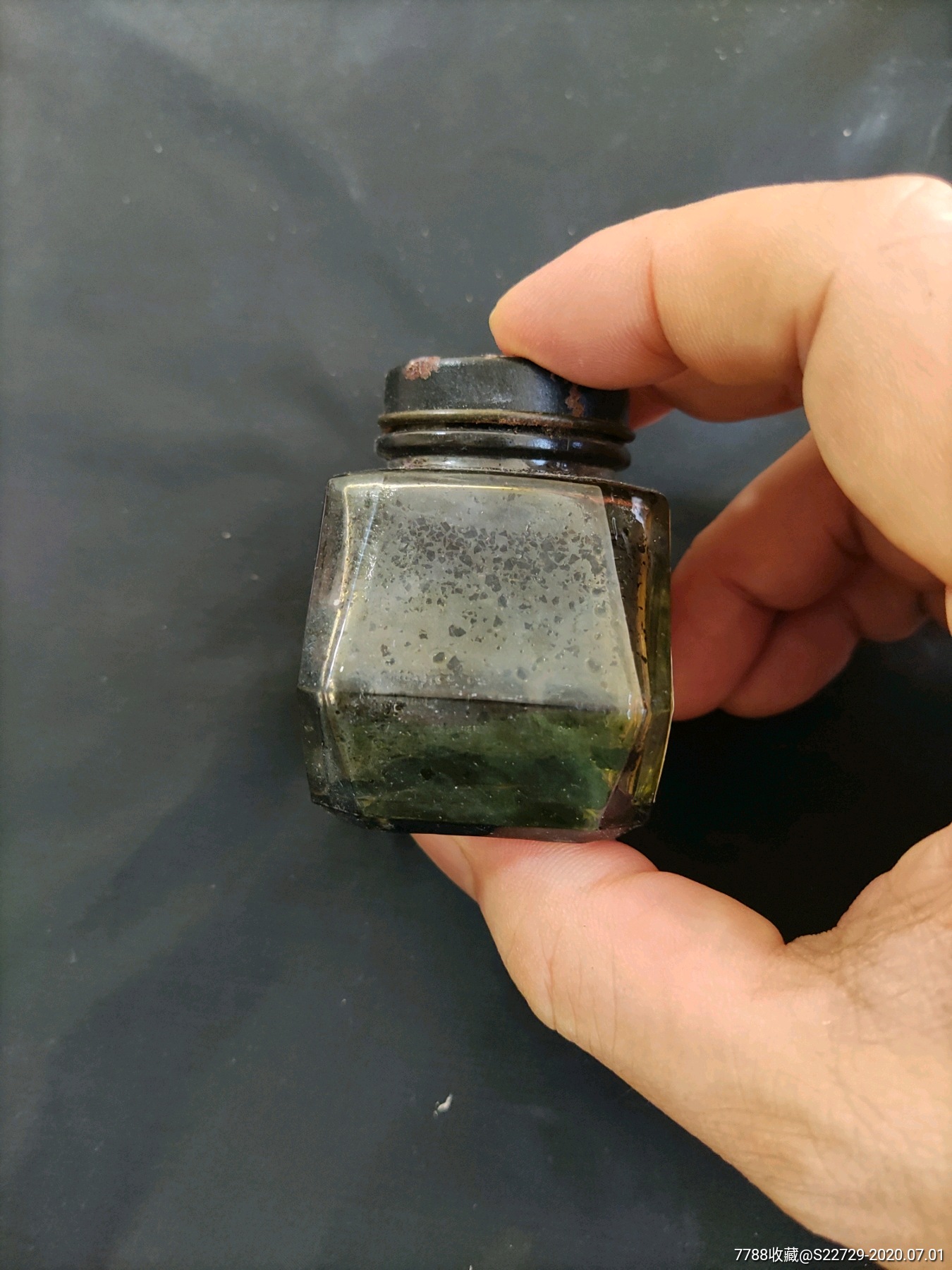 民国时期美国著名品牌玻璃墨水瓶(连原装外盒,瓶身有广告商标)