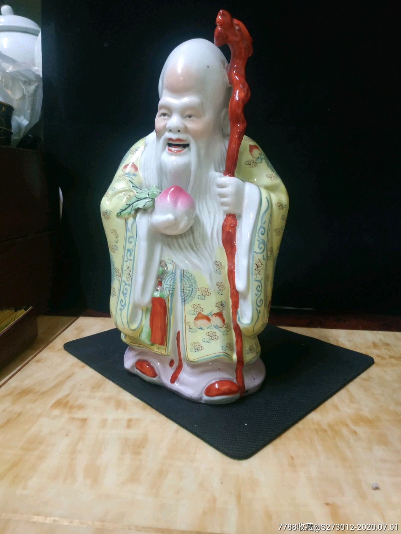 7080年代景德镇大头寿星摆件