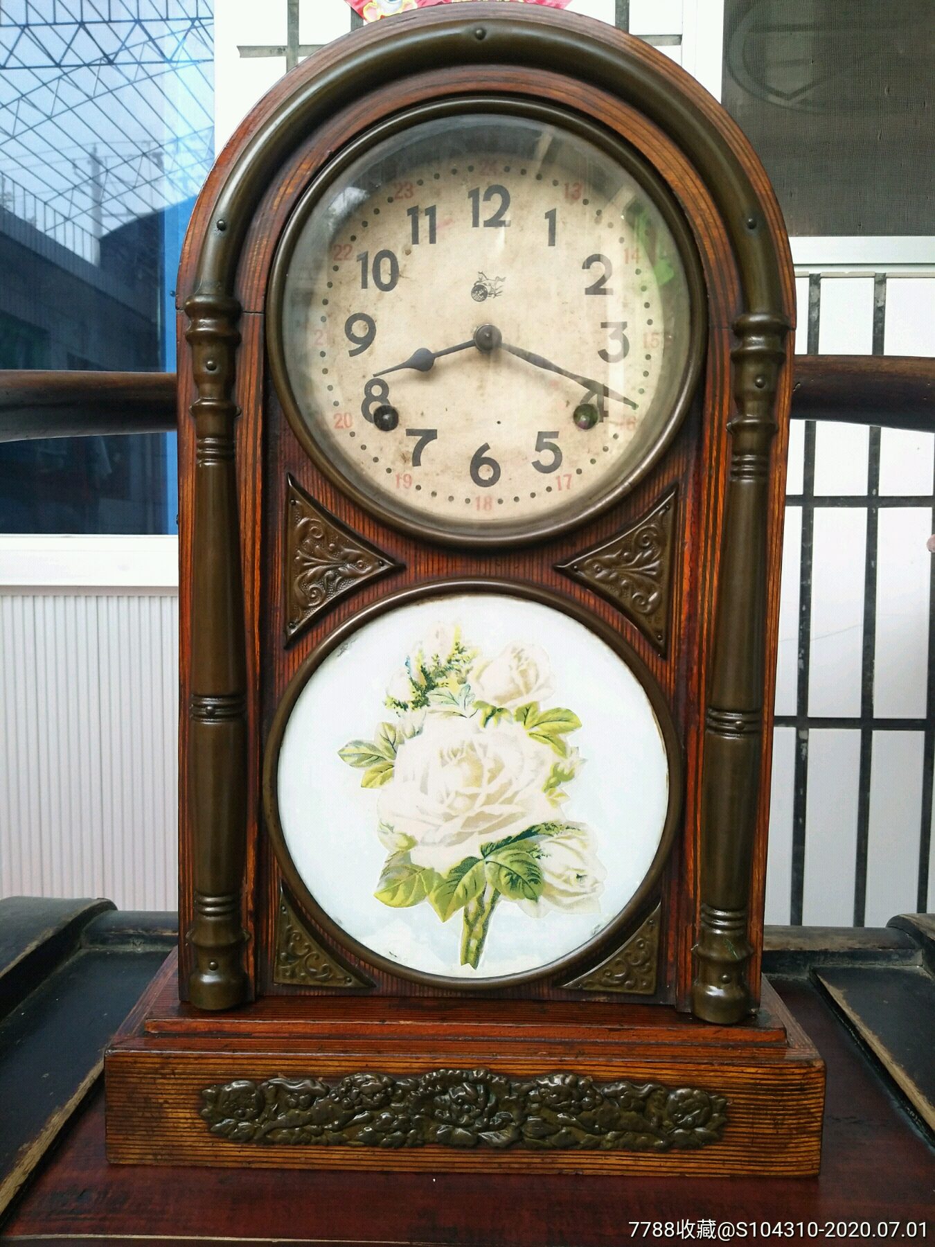 民国进口马球牌老座钟