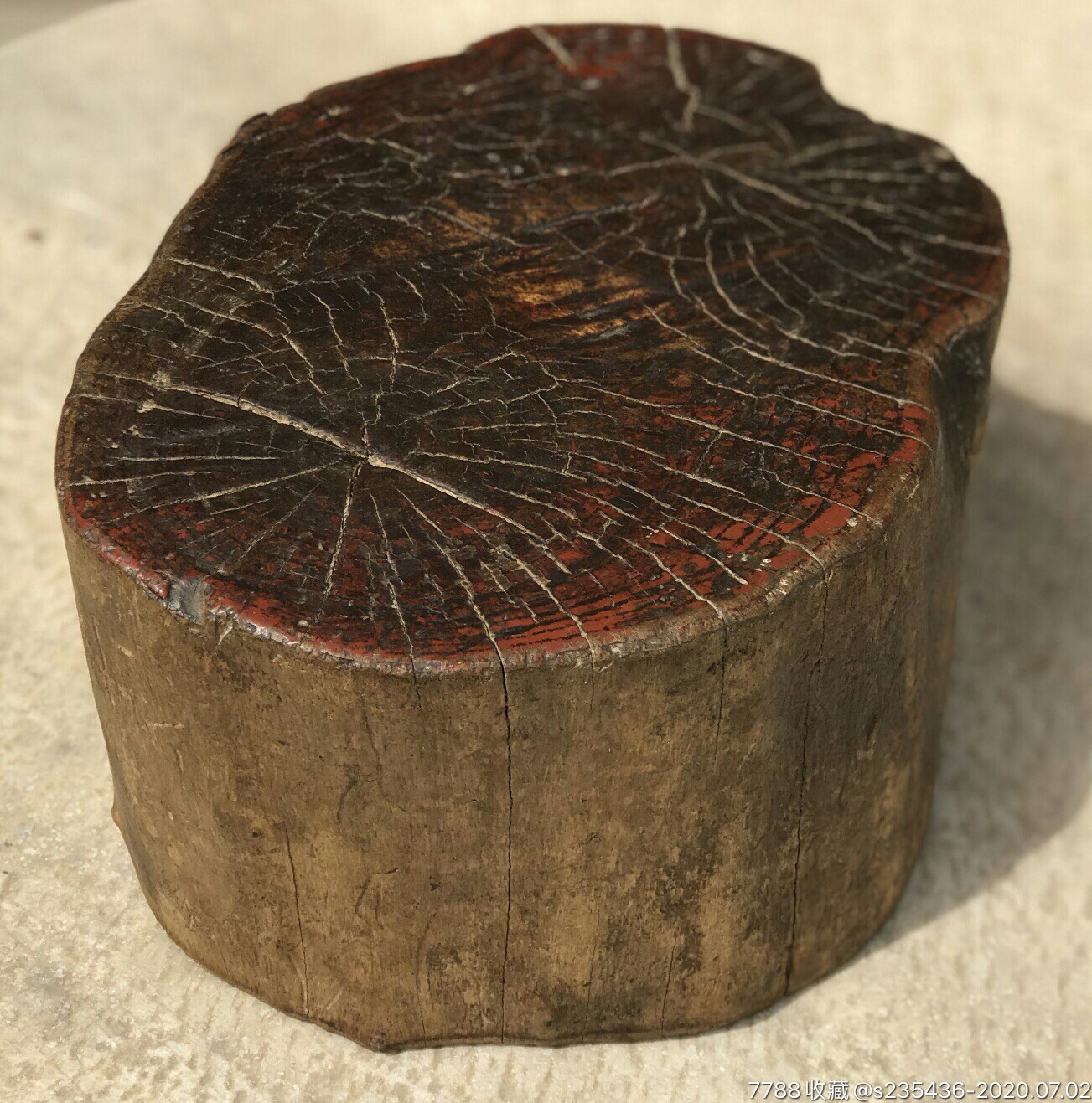 清代原木墩木段风化木头