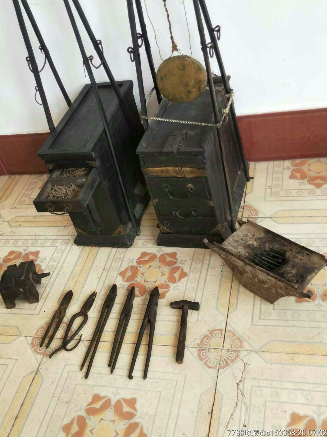 清代银匠挑子一套