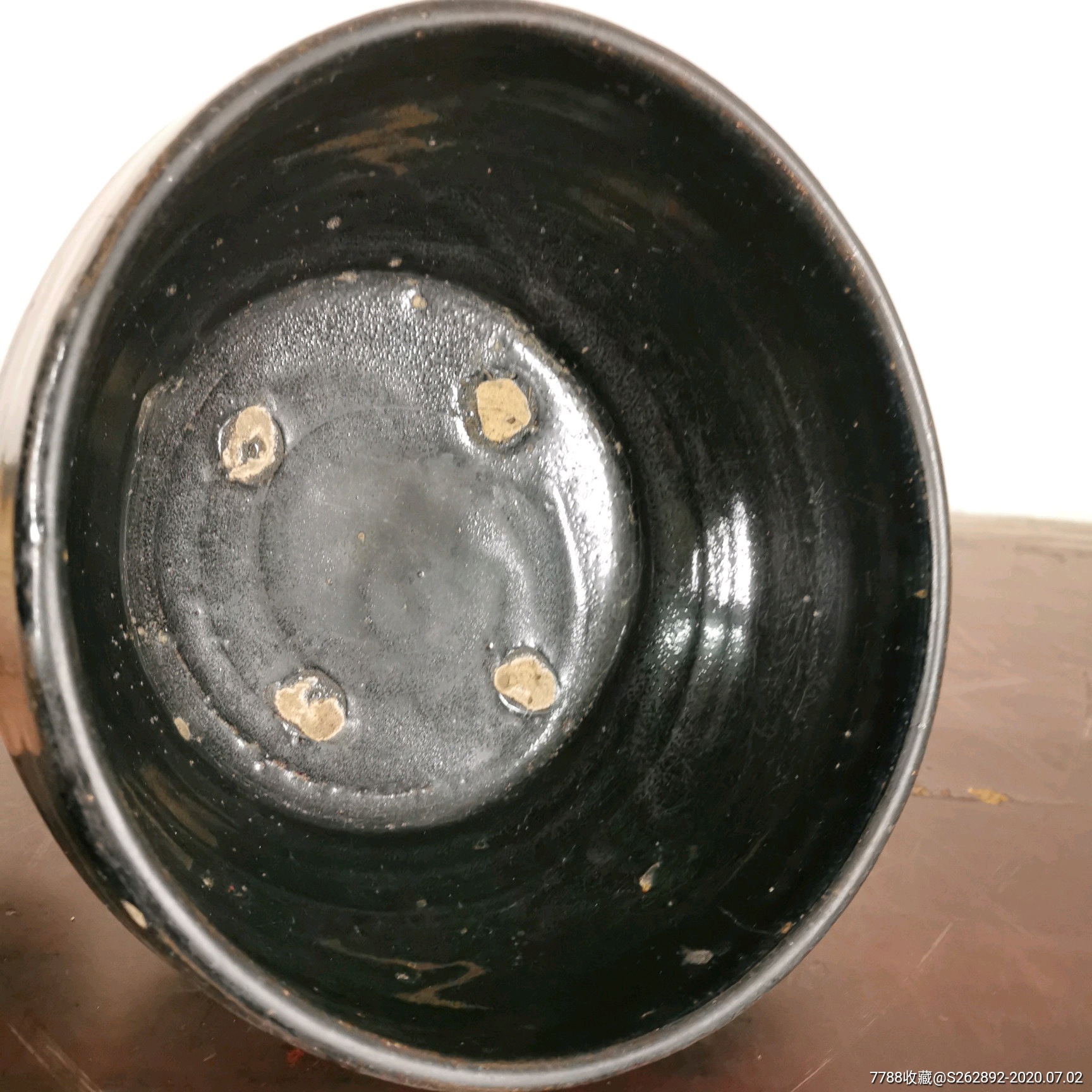 民国山西老窑瓷黑釉小钵黑碗