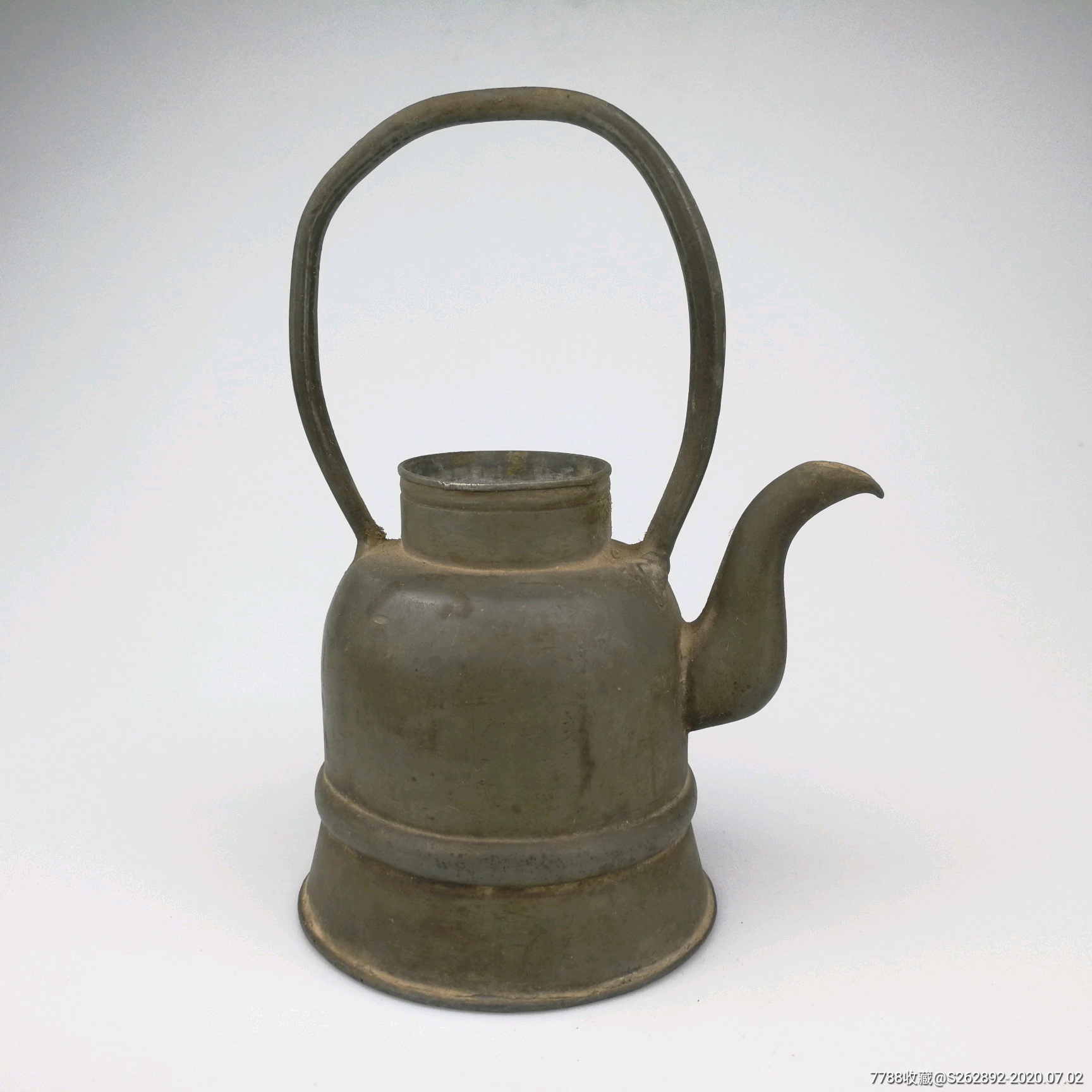 清末民国白锡提梁壶