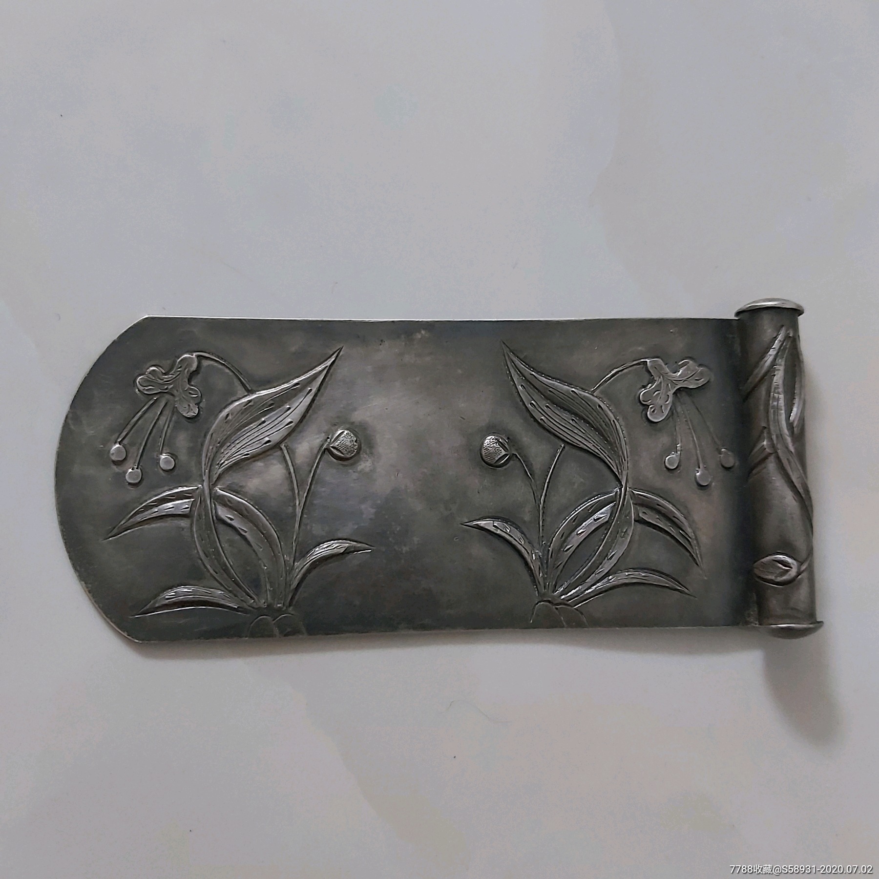 清代东北银扁方