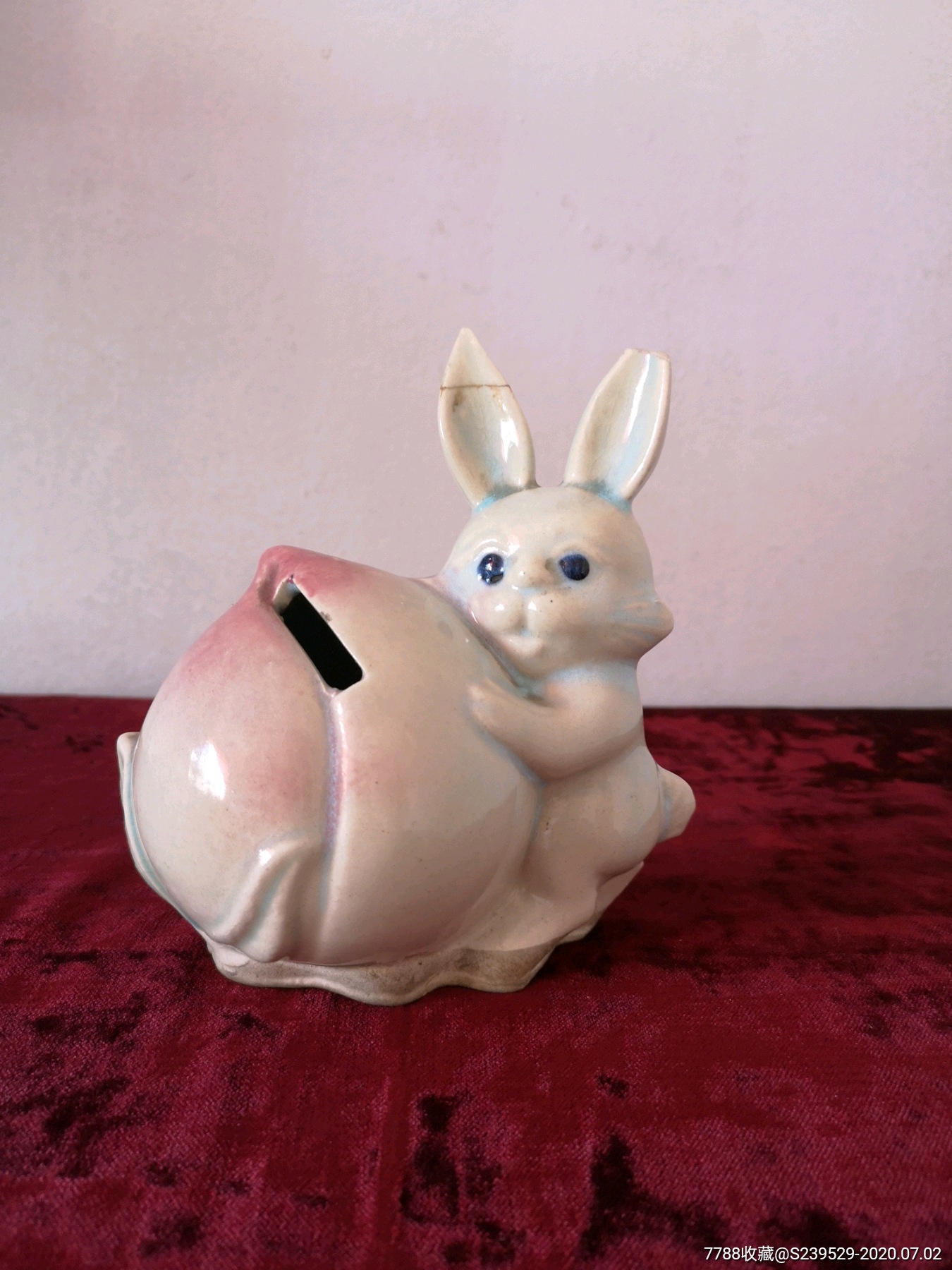 陶瓷小兔存钱罐