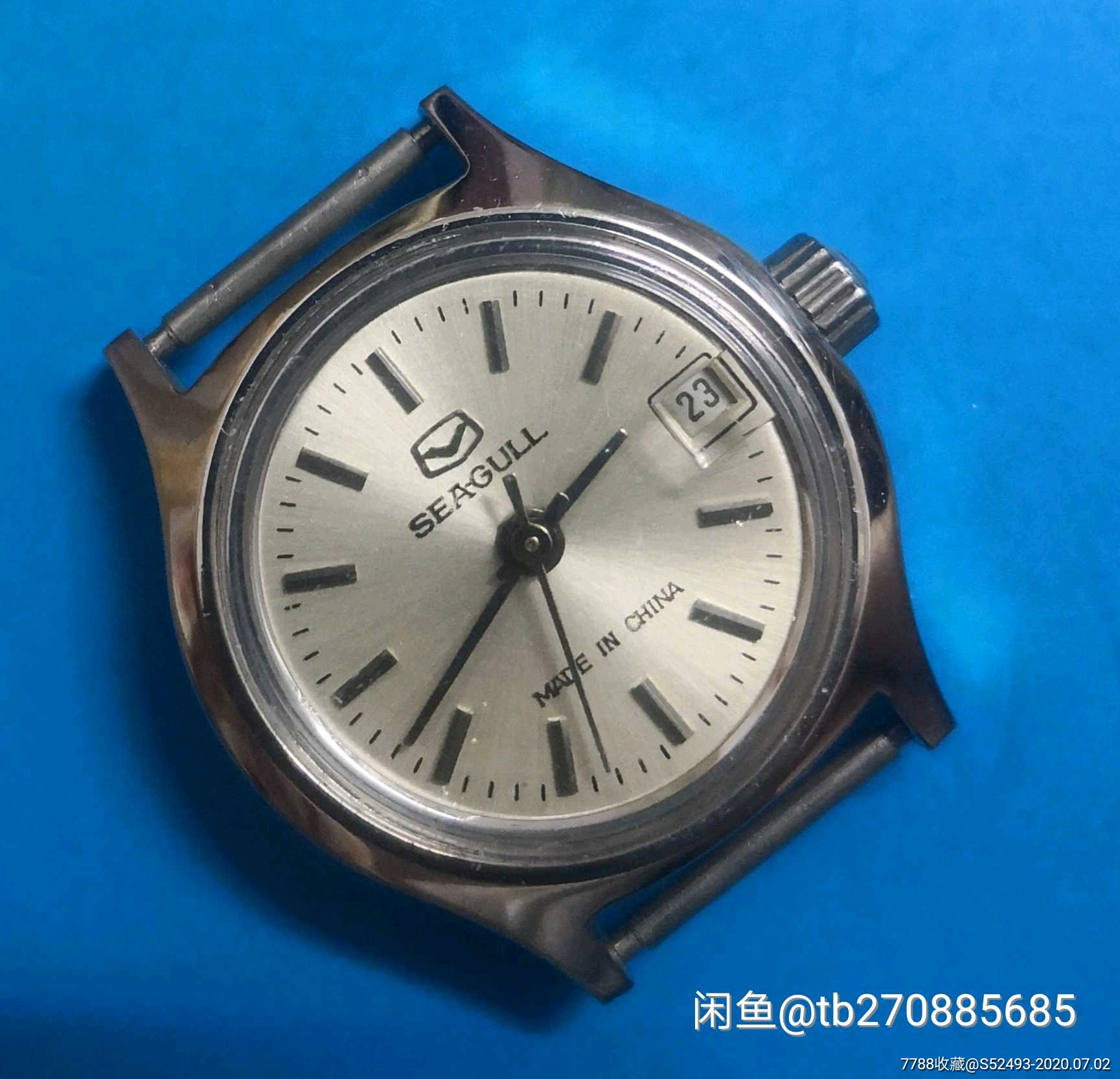 库存天津手表厂海鸥牌单历女表
